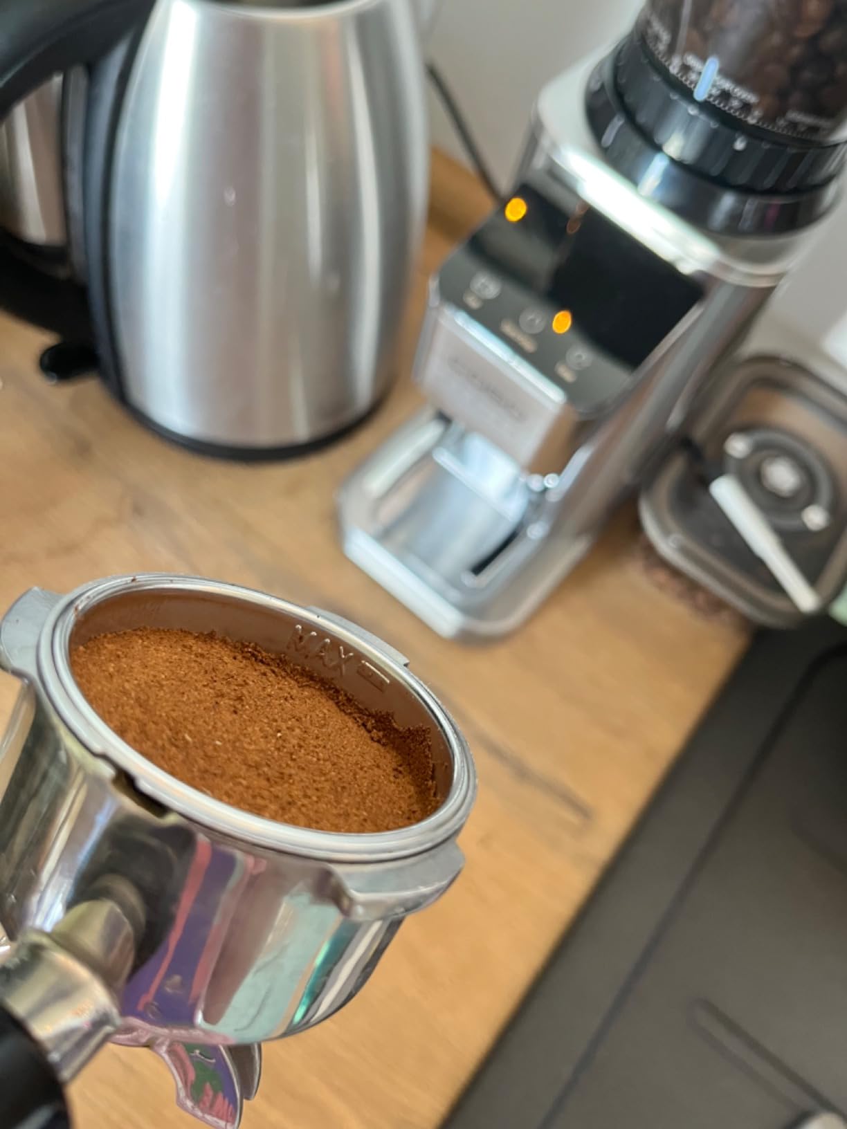 Caso BaristaChef Inox Kaffeemühle Edelstahl 48 Mahlgrade