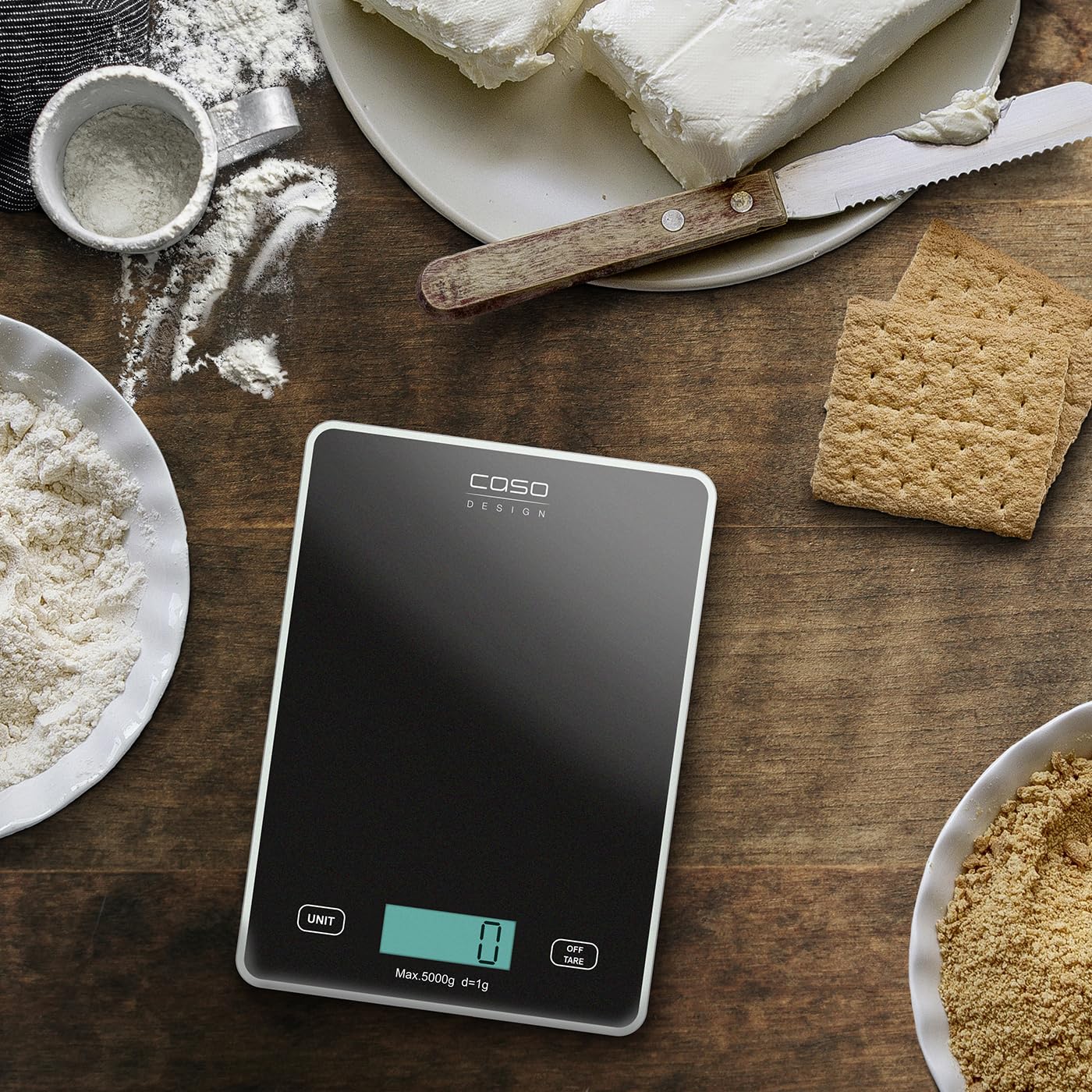 Caso Slim Küchenwaage 5 kg mit 1-g-Einteilung