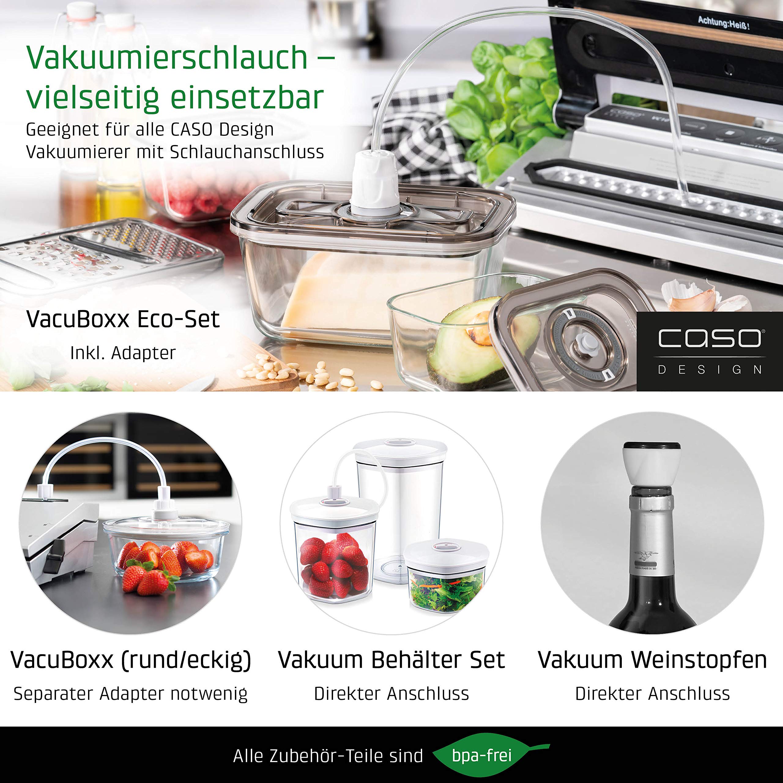CASO VC150 Vakuumierer Edelstahl 30cm Sous Vide