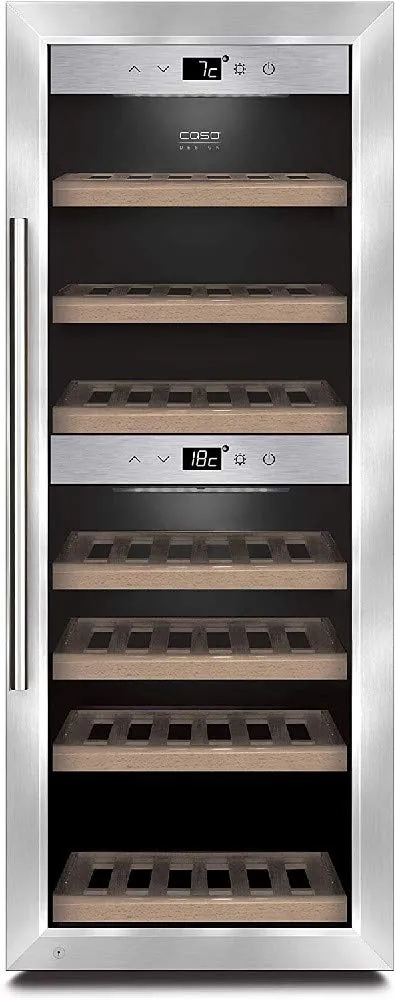 CASO WineComfort 38 Weinkühlschrank 38 Flaschen Edelstahl