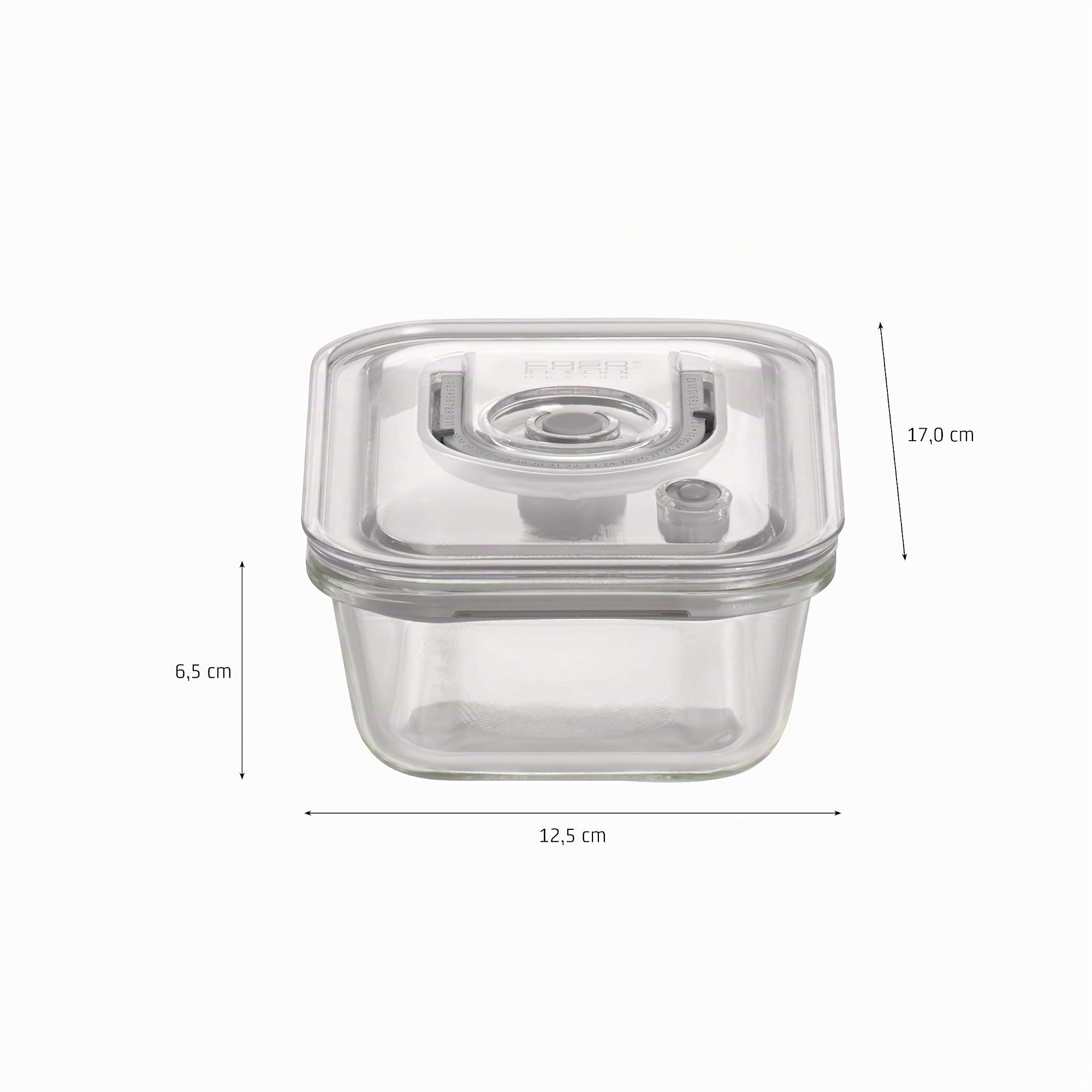 CASO VacuBoxx EM Vakuumbehälter Glas eckig 600 ml