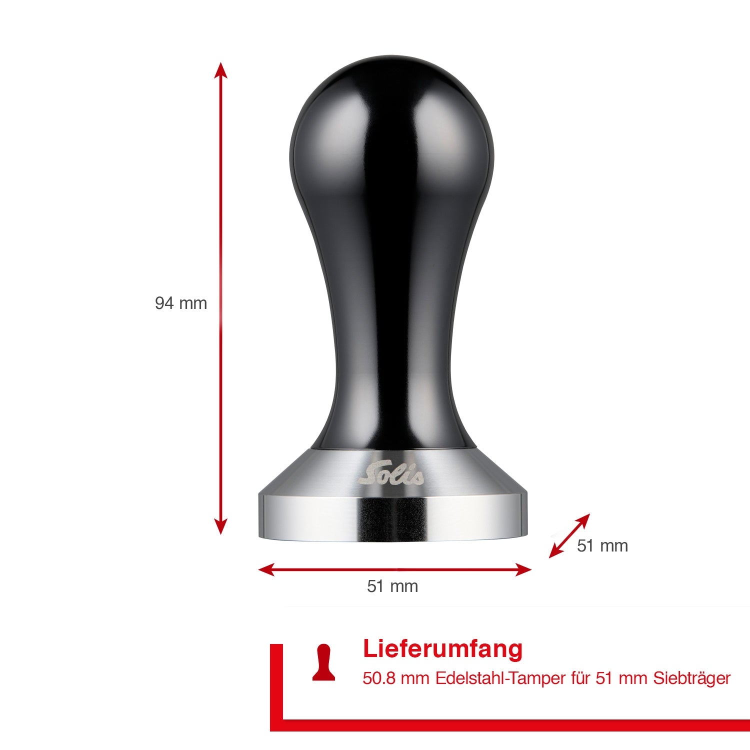 Solis Barista Perfetta Plus Tamper 51 mm Espresso