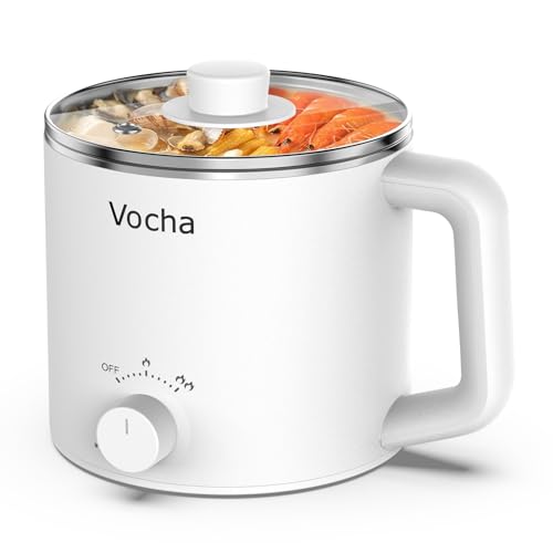 Vocha Hot Pot Elektro Kochtopf 1,6 L Weiß 600 W Nudeln