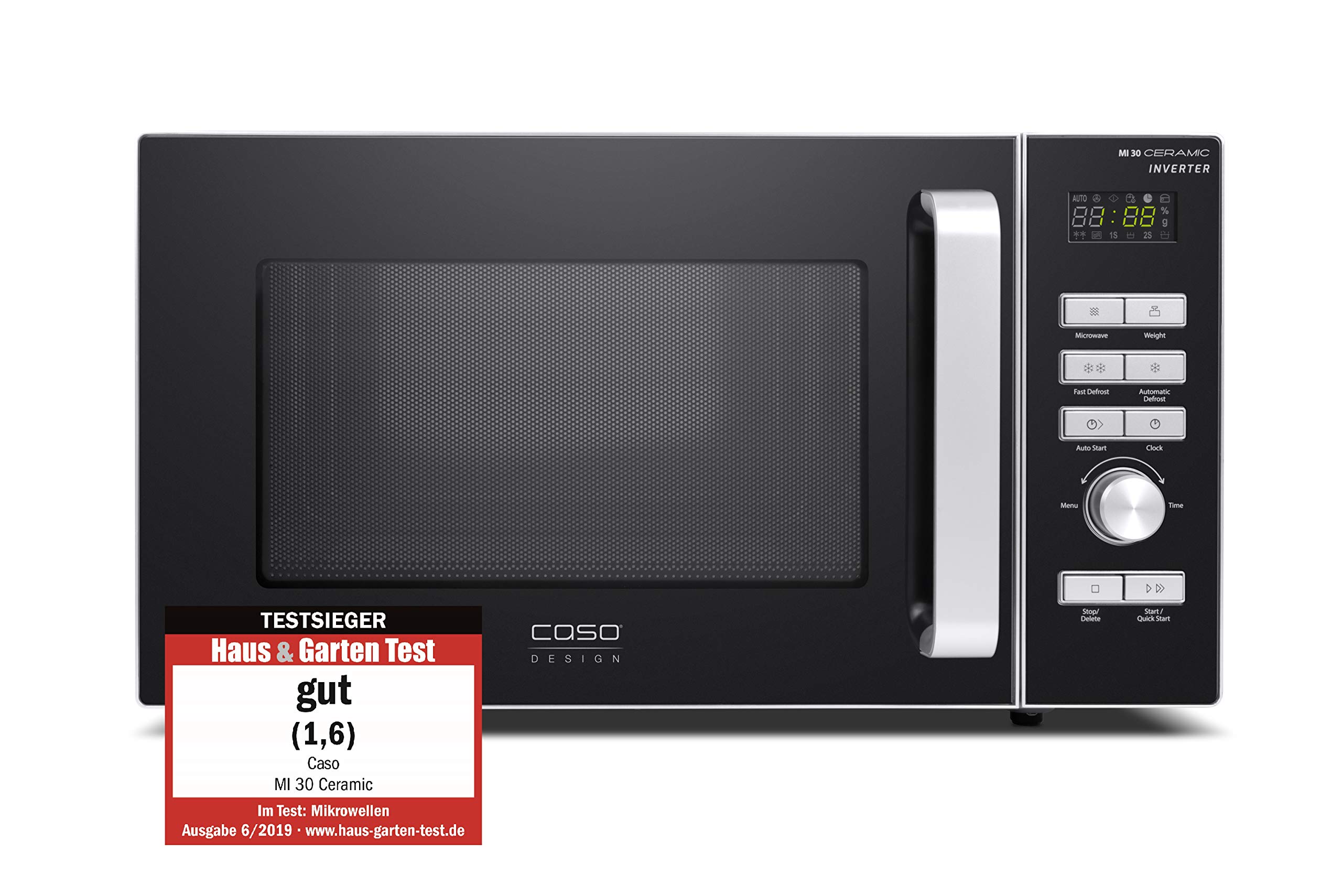 CASO MI 30 Ceramic Mikrowelle 30 L 1000 Watt Edelstahl