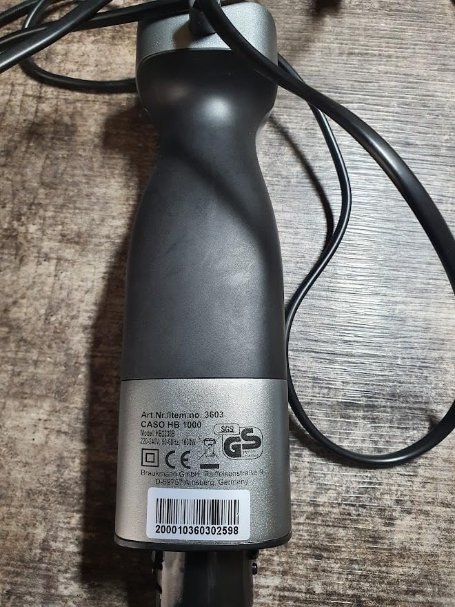 CASO HB 1000 Stabmixer 1000W mit Zubehör-Set Edelstahl