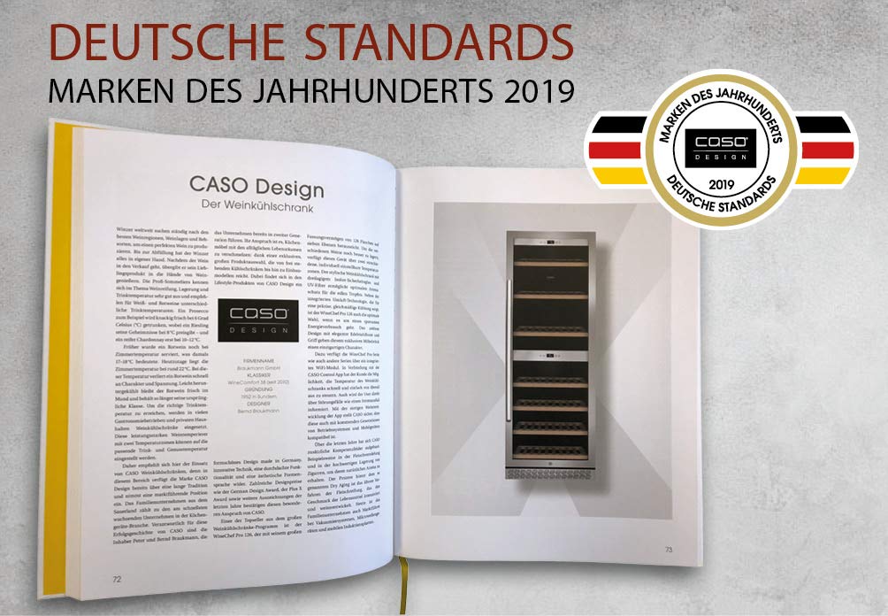 CASO WineComfort 38 Weinkühlschrank 38 Flaschen Edelstahl
