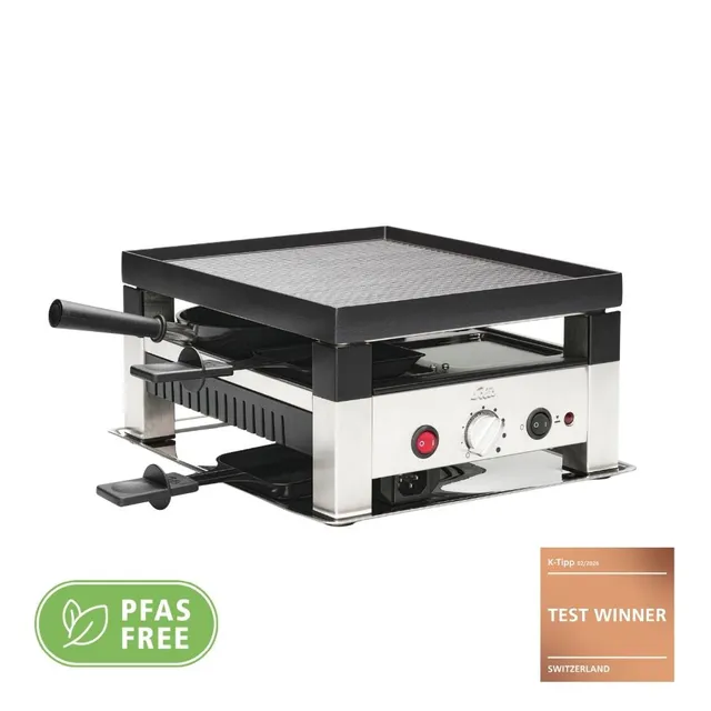 Solis 5 in 1 Table Grill Raclette Pizza Grill für 4