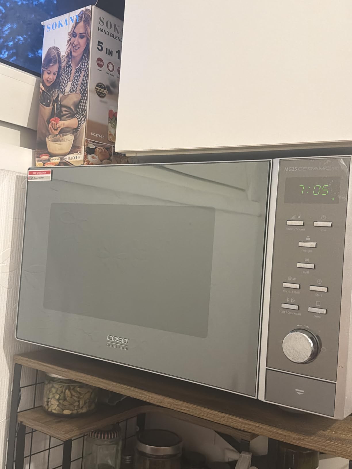 CASO MG20 Ceramic menu Mikrowelle mit Grill 20L Keramikboden