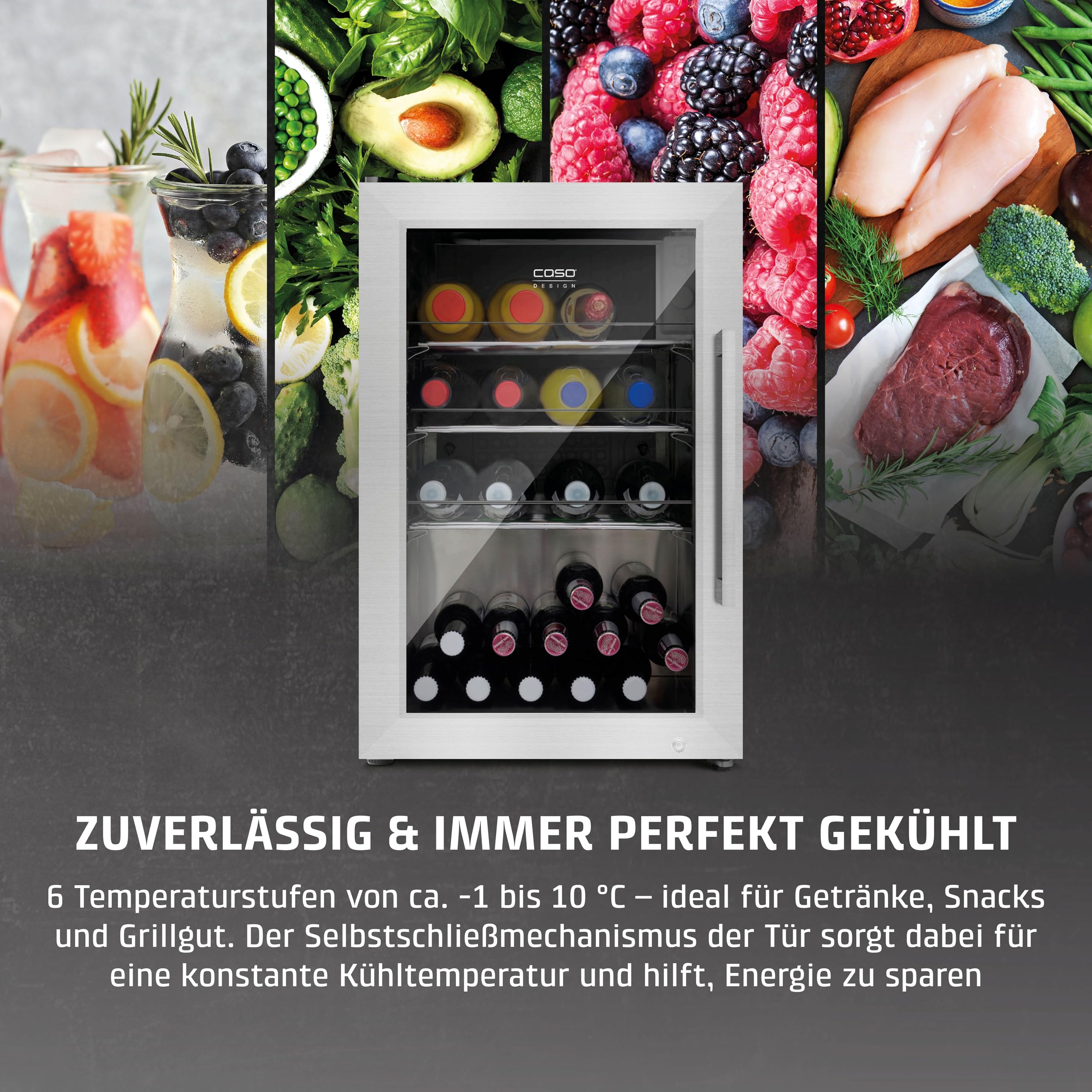 Caso BBQ Cooler S-L Kühlschrank 63L Tür links IPX4