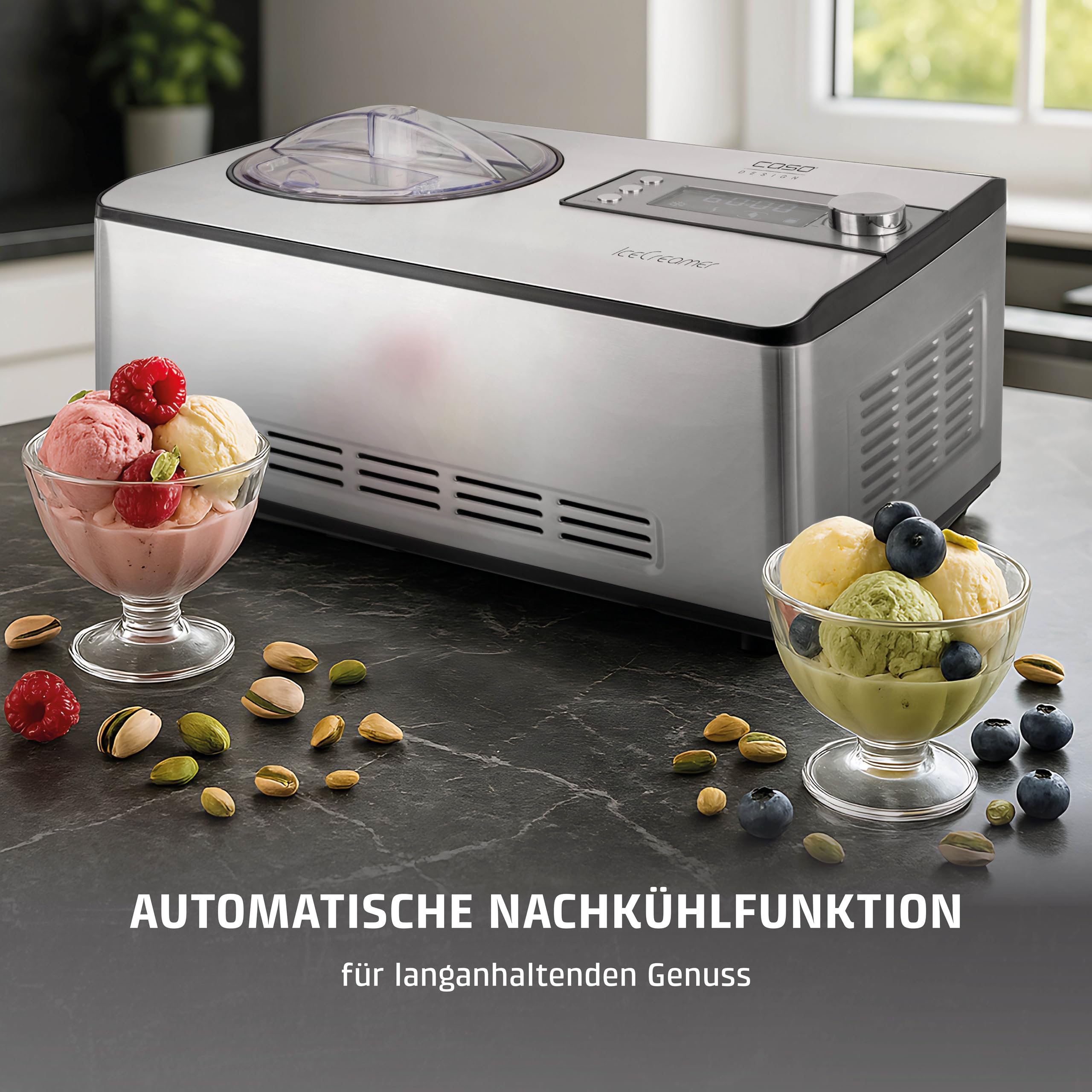 CASO IceCreamer Eismaschine 2in1 2 Liter Kompressor