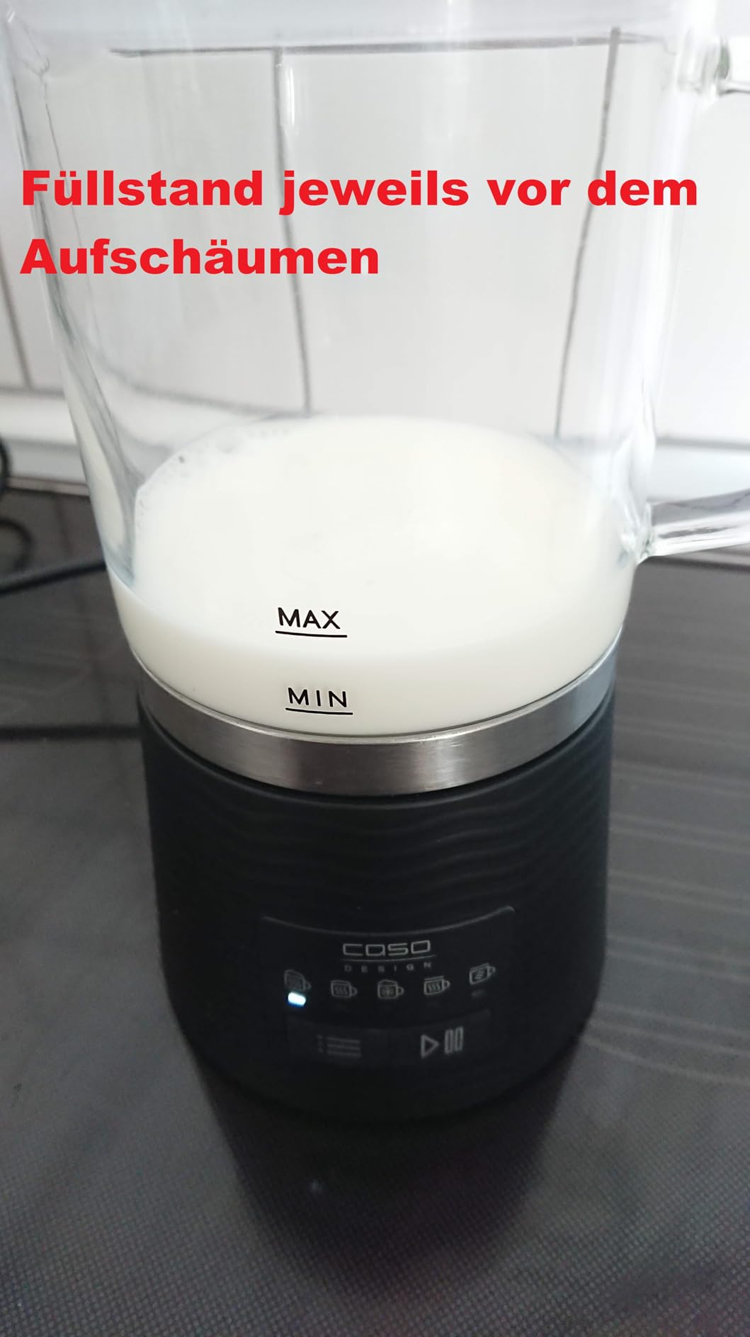 CASO CappuLatte Milchaufschäumer Glas 250/400 ml
