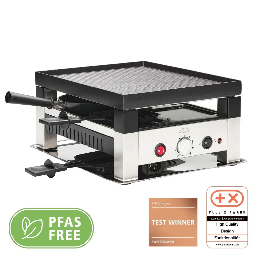 Solis 5 in 1 Tischgrill für 4 Raclette PFAS-frei