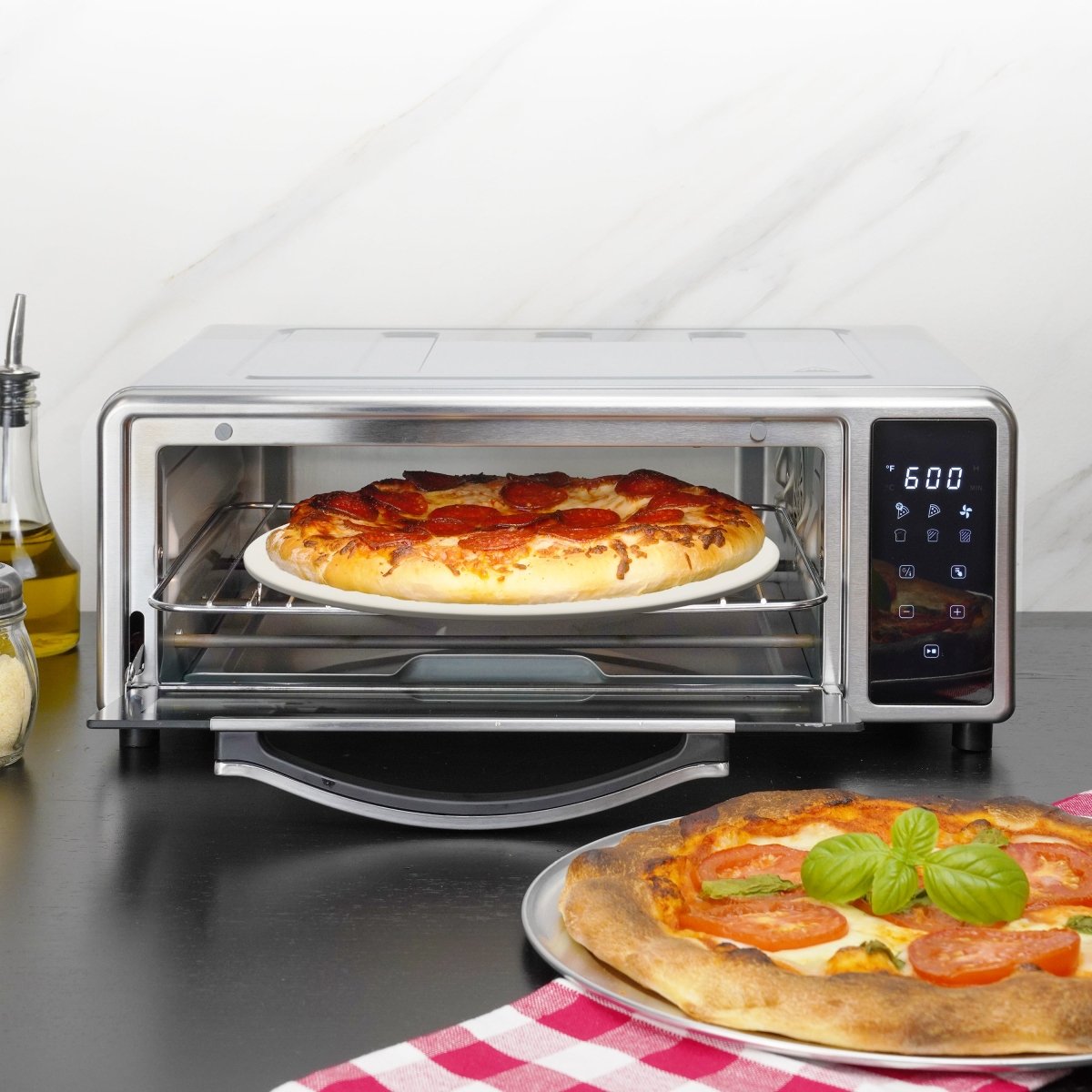 Kalorik MAXX Pizzaofen 12 Zoll mit Pizzastein 600°F Heißluft