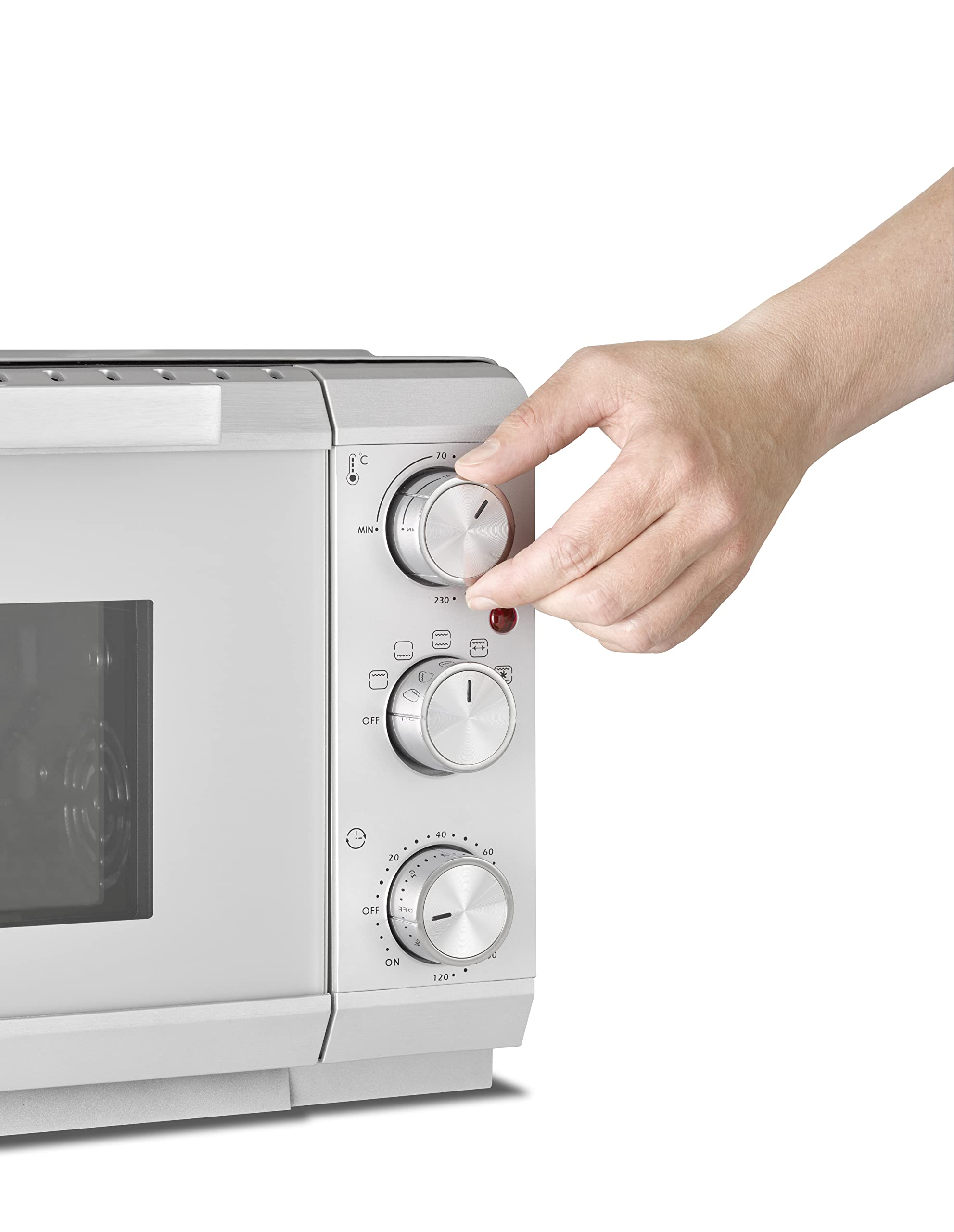 CASO TO 20 SilverStyle Mini-Backofen 20 L Drehspieß