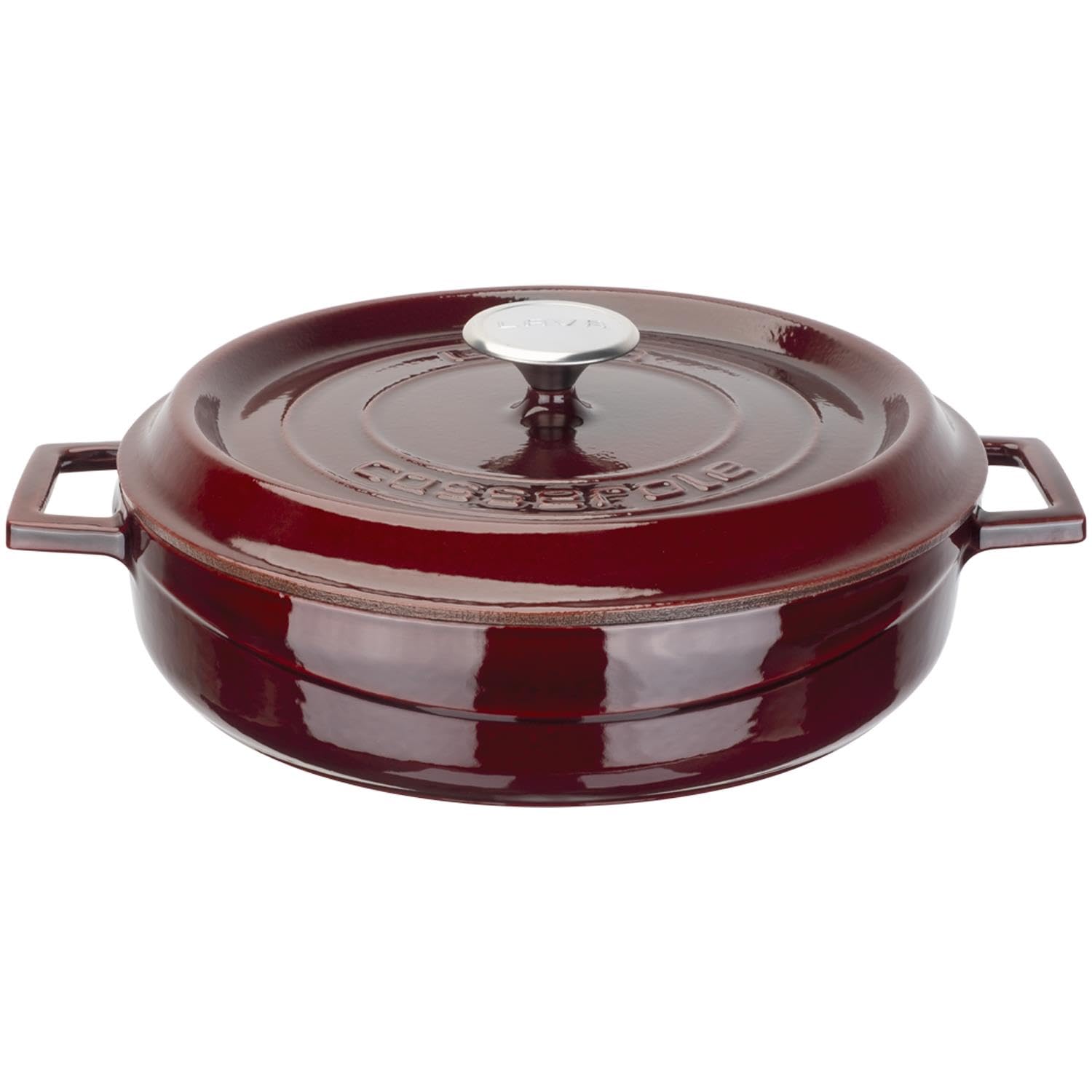Lava Premium Series Allzwecktopf 28cm Grau Gusseisen Schmortopf