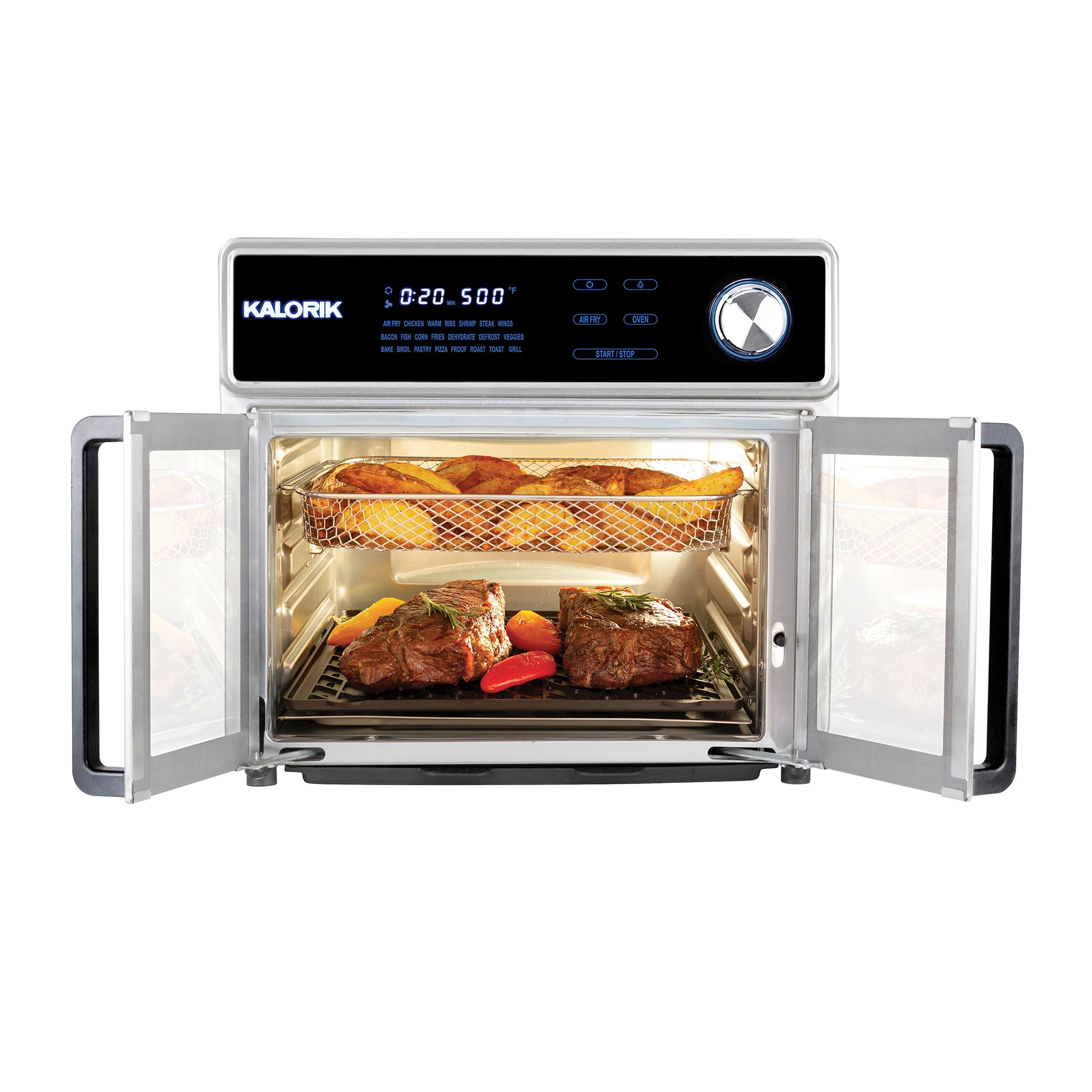 Kalorik MAXX Family 26L Air Fryer Grill Ofen Edelstahl