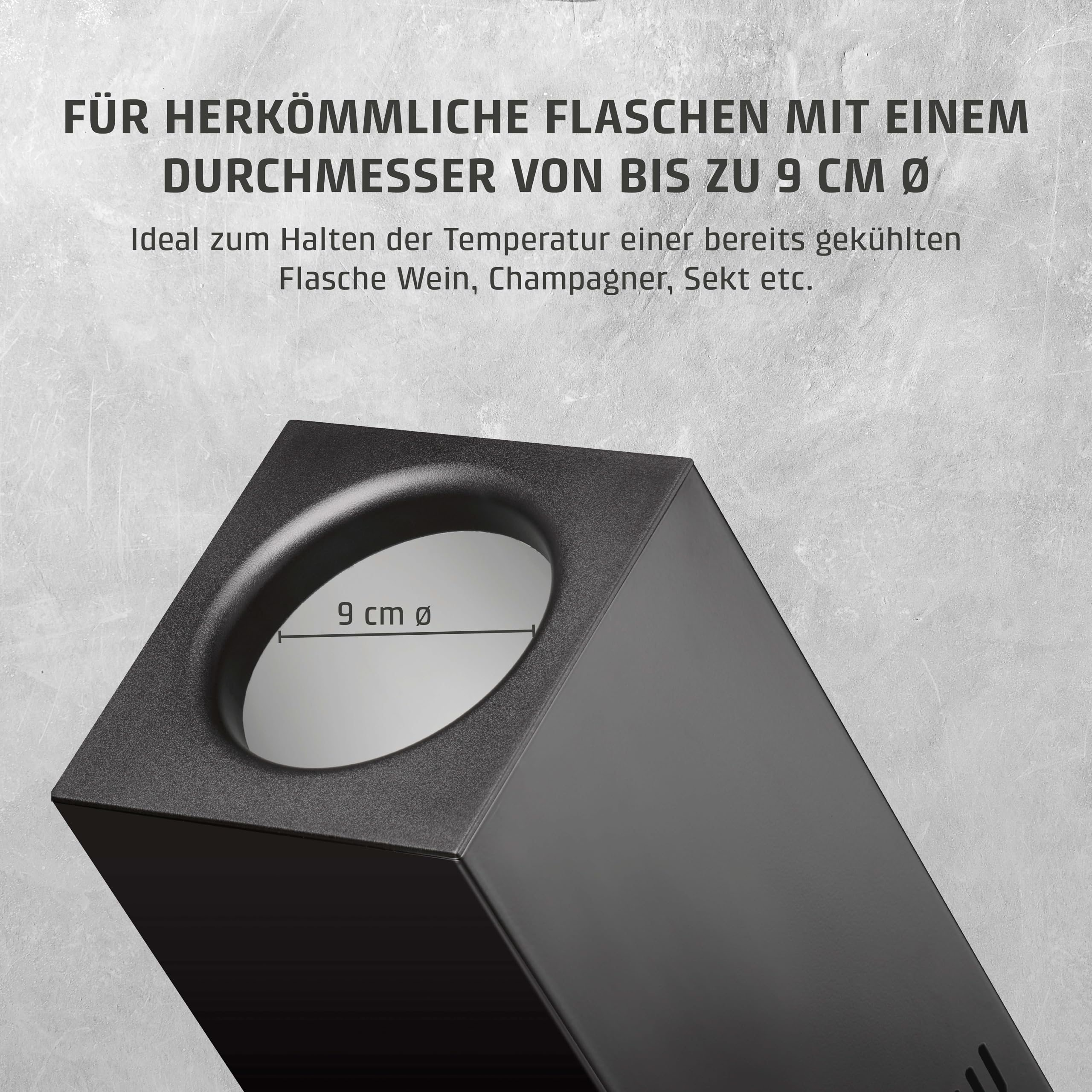 Caso WineCase One Black Weinkühler 5-18°C