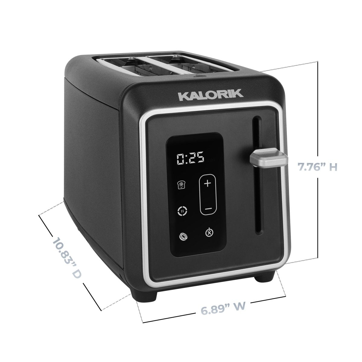 Kalorik Designer Series 2-Scheiben Toaster Digital Schwarz