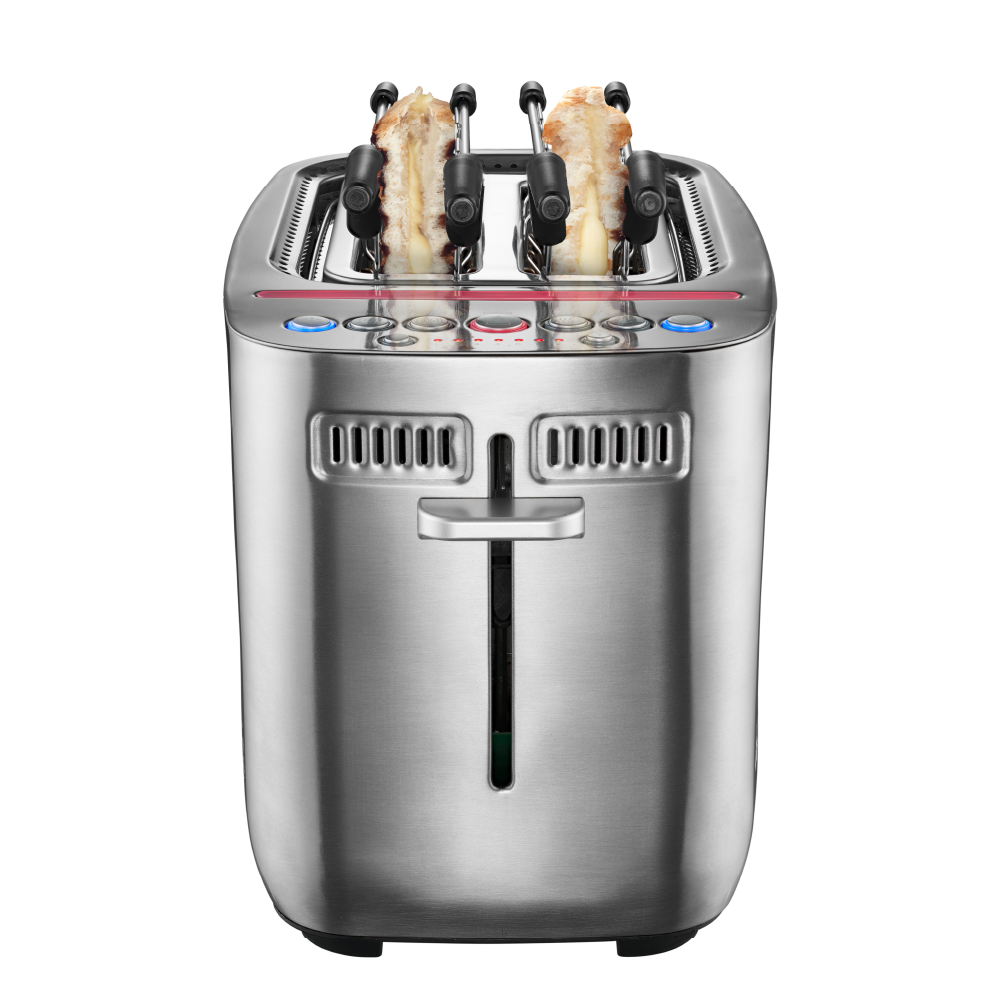 Solis Sandwich Toaster mit Zangen und Brötchenwärmer