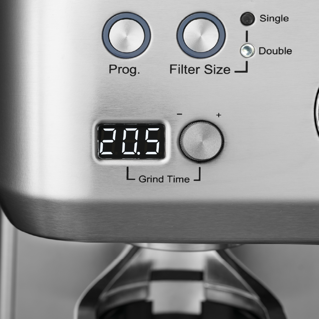Solis Grind & Infuse Perfetta Espressomaschine Silber PID