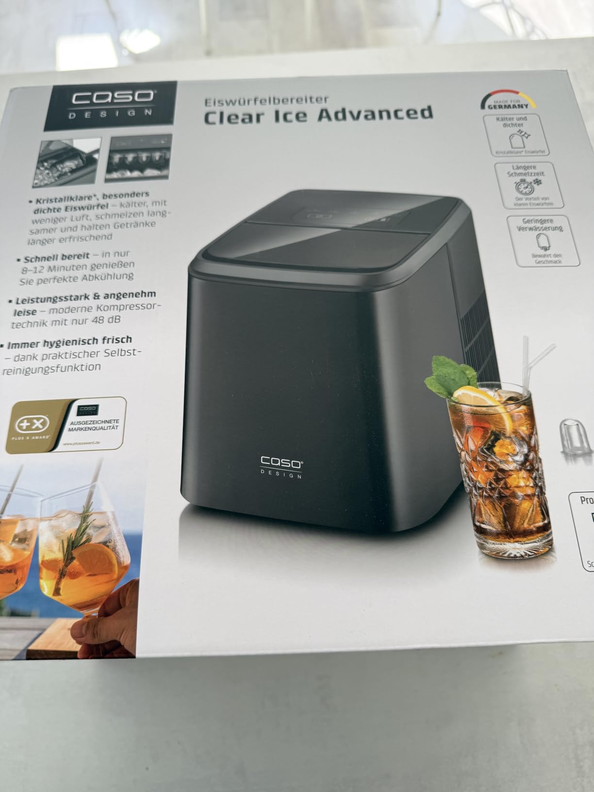CASO Clear Ice Advanced Eiswürfelmaschine 8 kg/24h