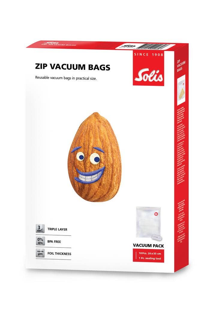 Solis Vac Prestige Zip-Vakuumbeutel 26x35cm 10 Stück