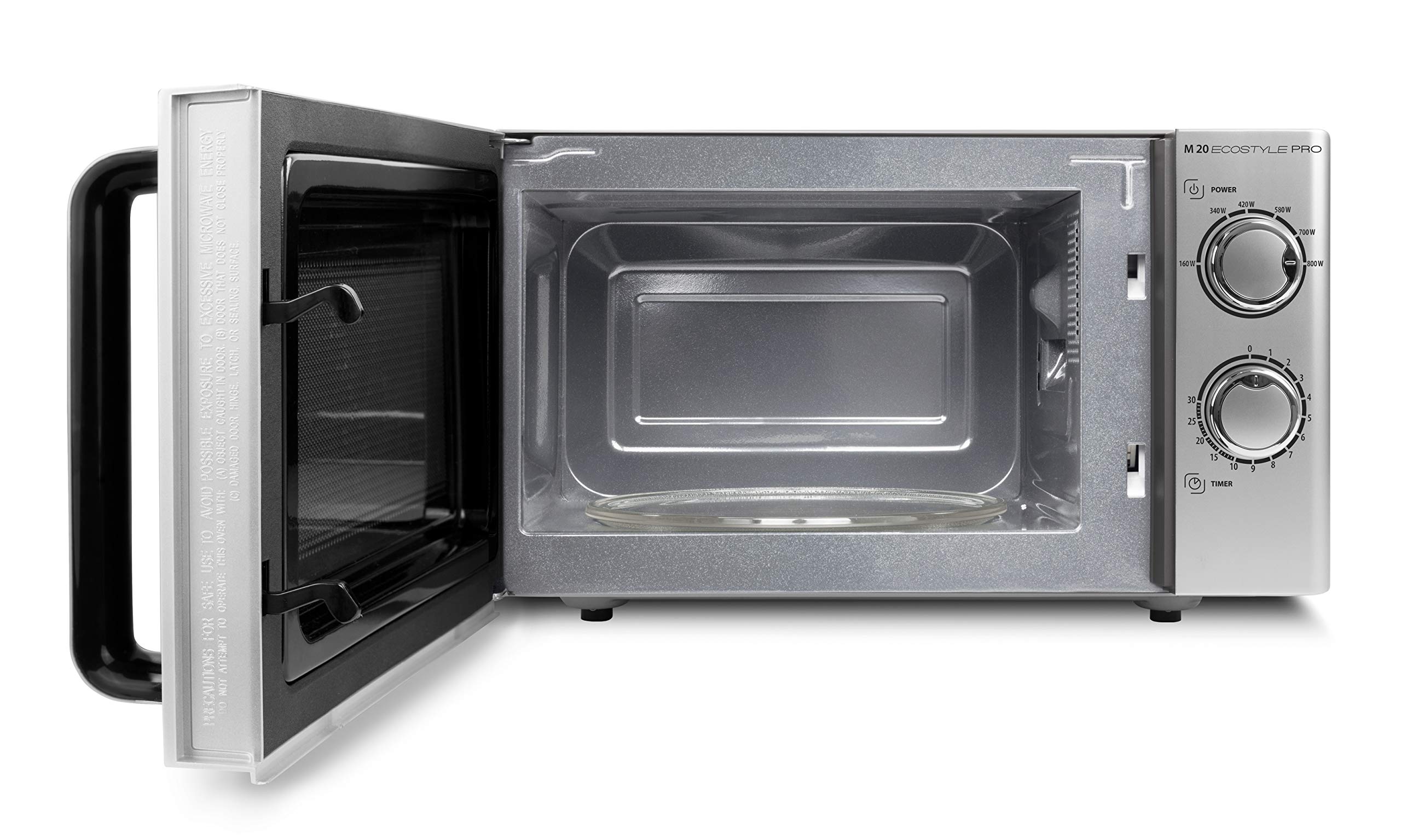 Caso M 20 Ecostyle Pro Mikrowelle 20 L 800 Watt Silber