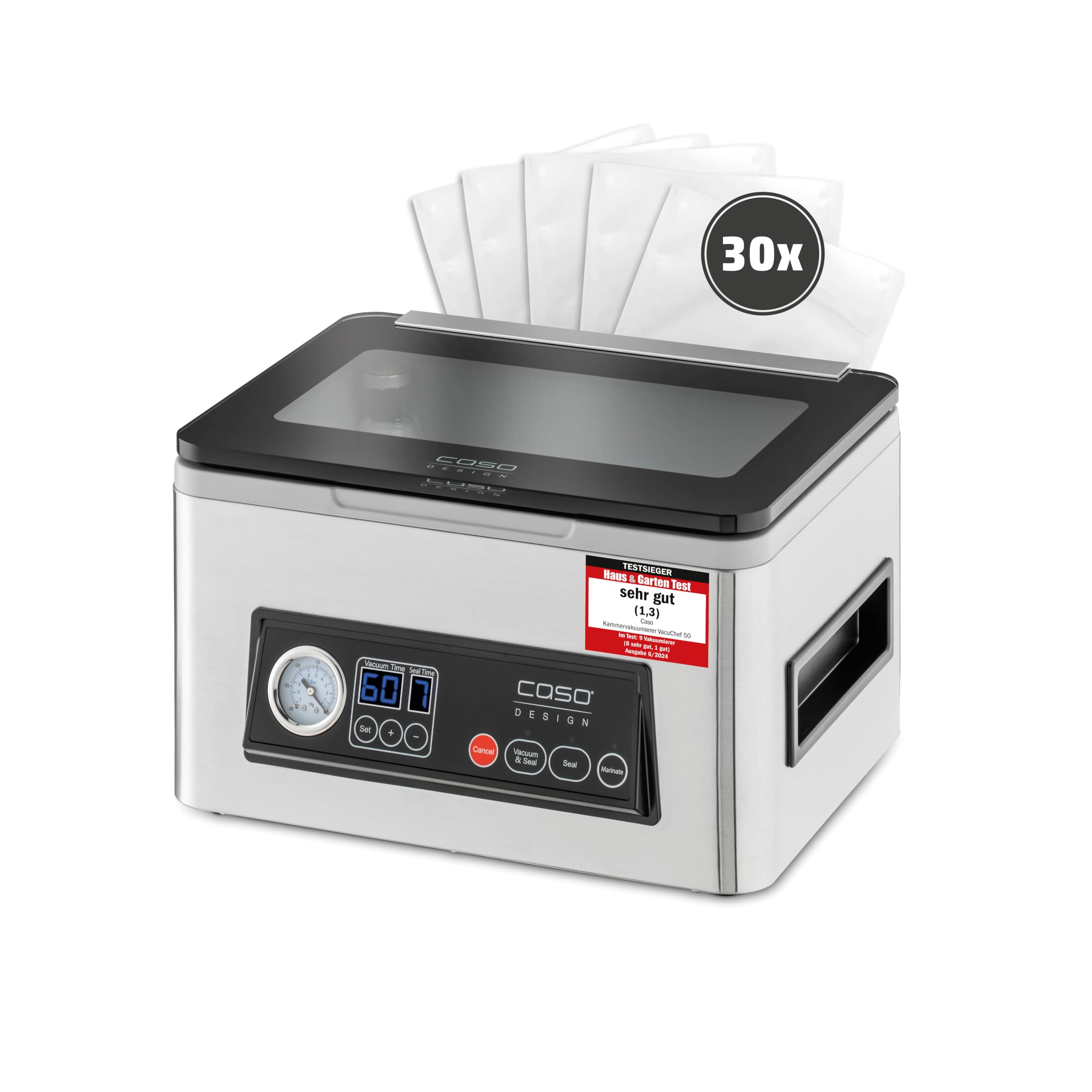 CASO VacuChef 50 Kammervakuumierer 4 L 70 l/min