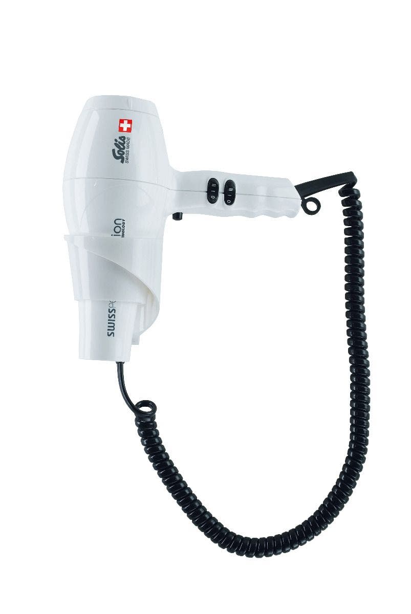 Solis Swiss Perfection Haartrockner Föhn Weiss mit Wandhalterung