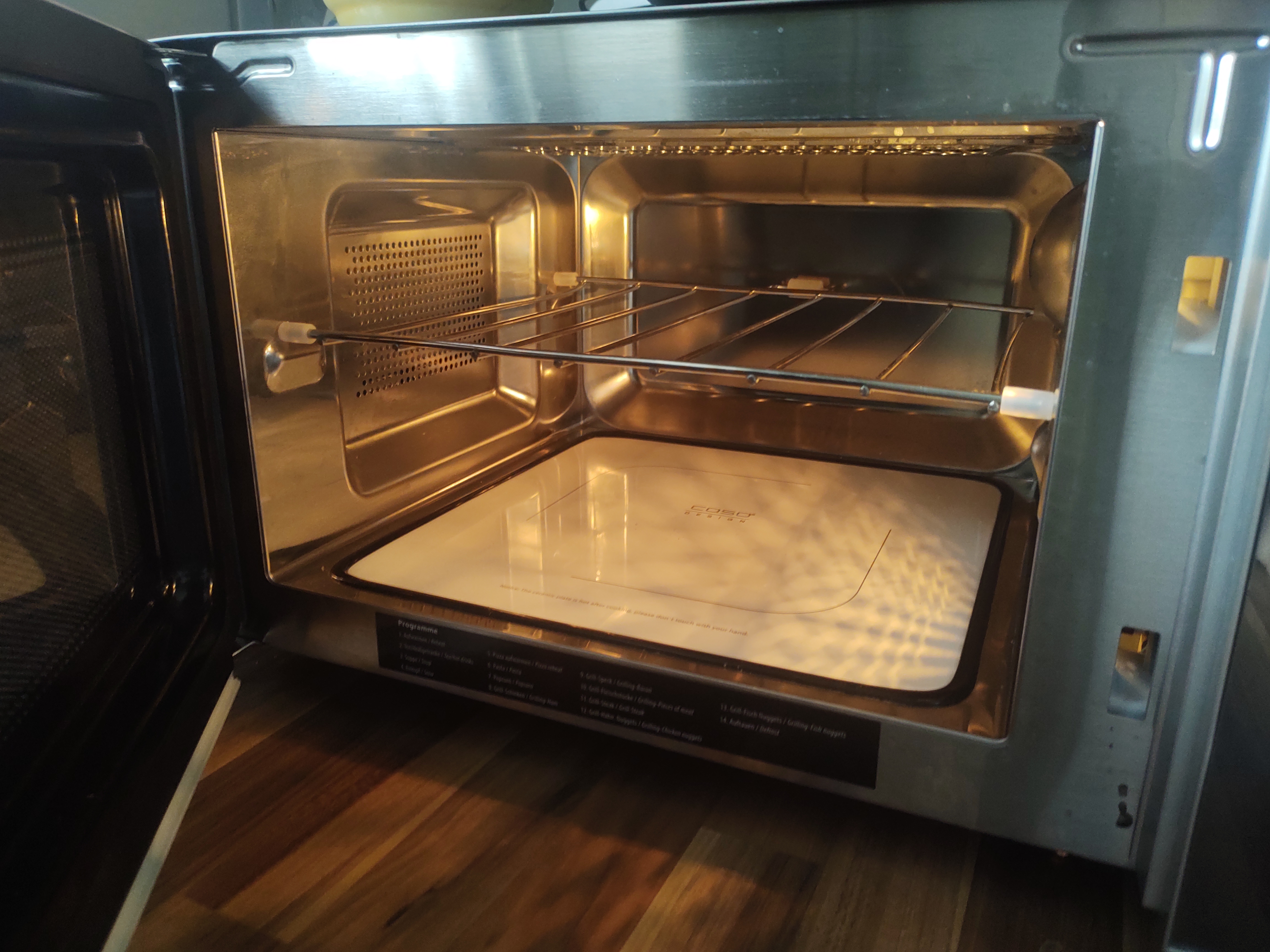 CASO MG20 Ceramic menu Mikrowelle mit Grill 20L Keramikboden