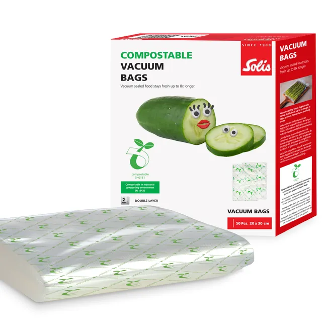 Solis Vac Prestige Vakuumbeutel kompostierbar 20x30 50 Stk