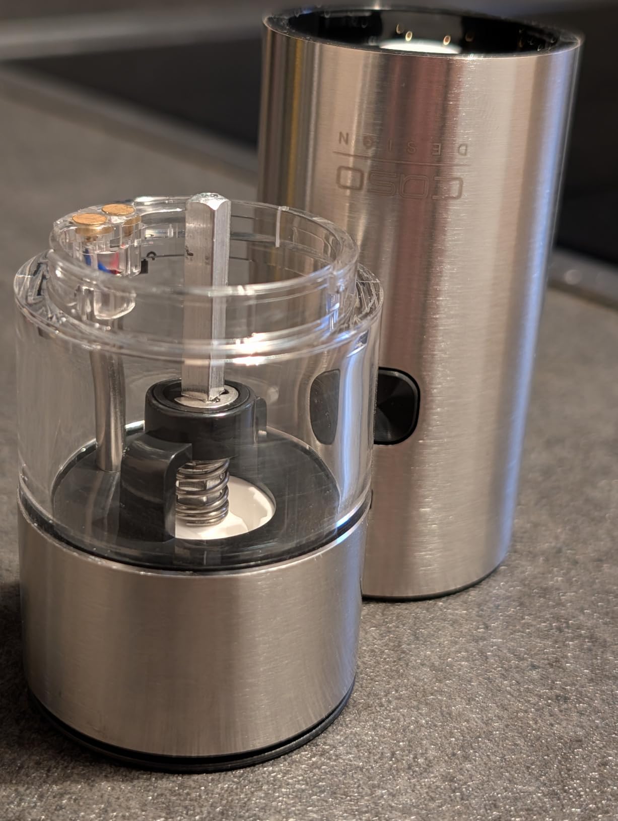 Caso SpiceDuo Salz- & Pfeffermühle Set Edelstahl USB-C 2er
