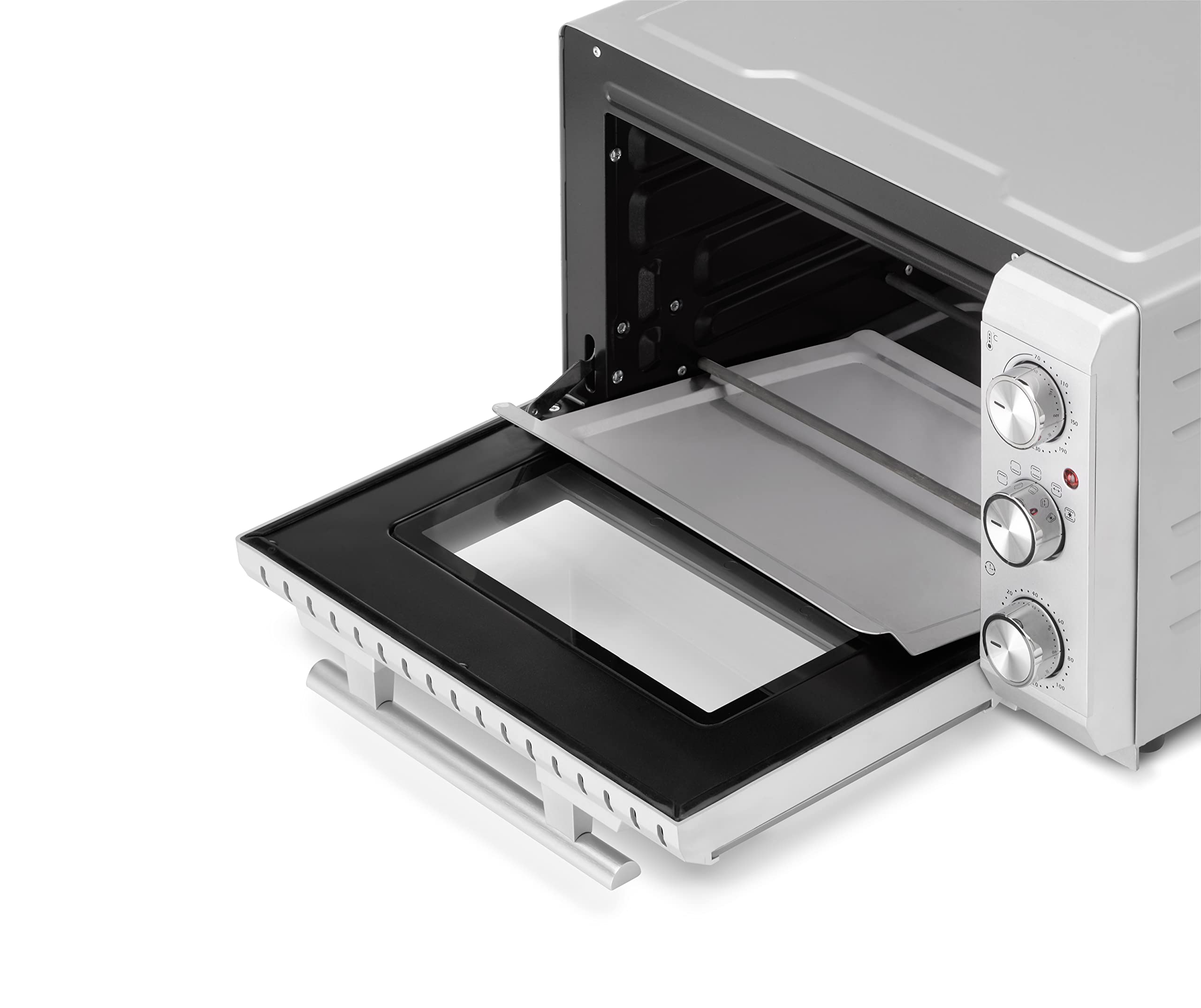 CASO TO 20 SilverStyle Mini-Backofen 20 L Drehspieß