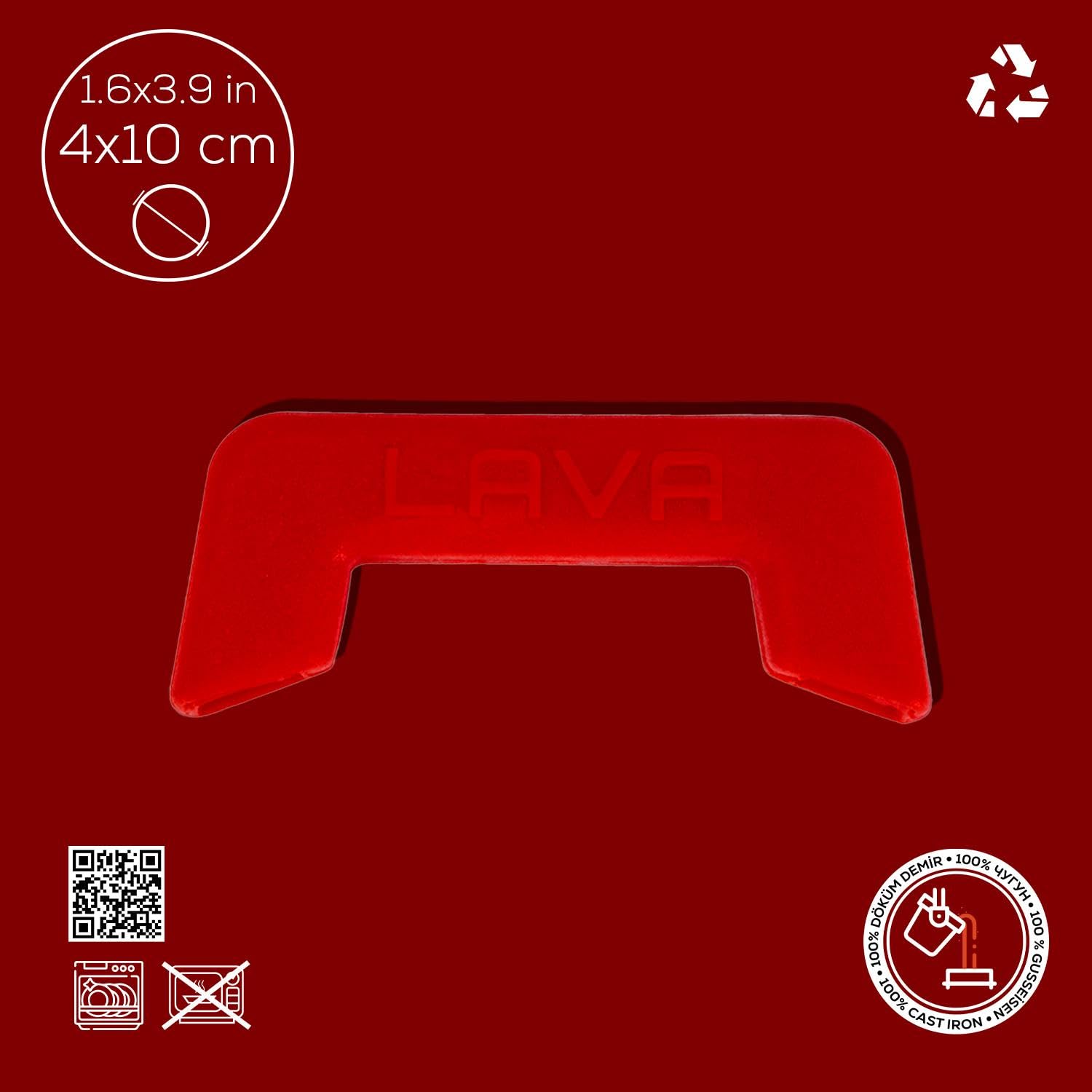 Lava Signature Series LVST101R Silikon Griff Rot