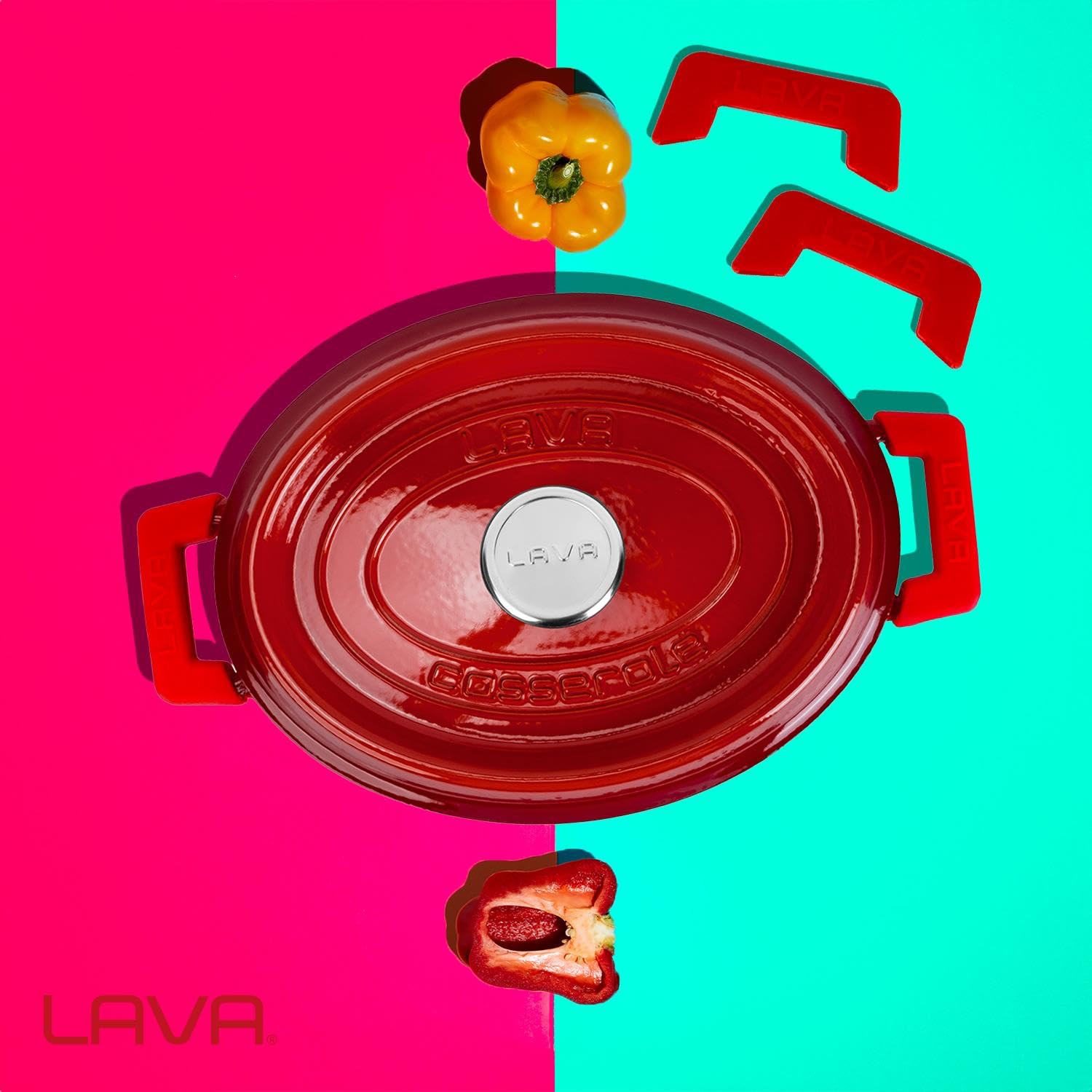 Lava Signature Series LVST101R Silikon Griff Rot