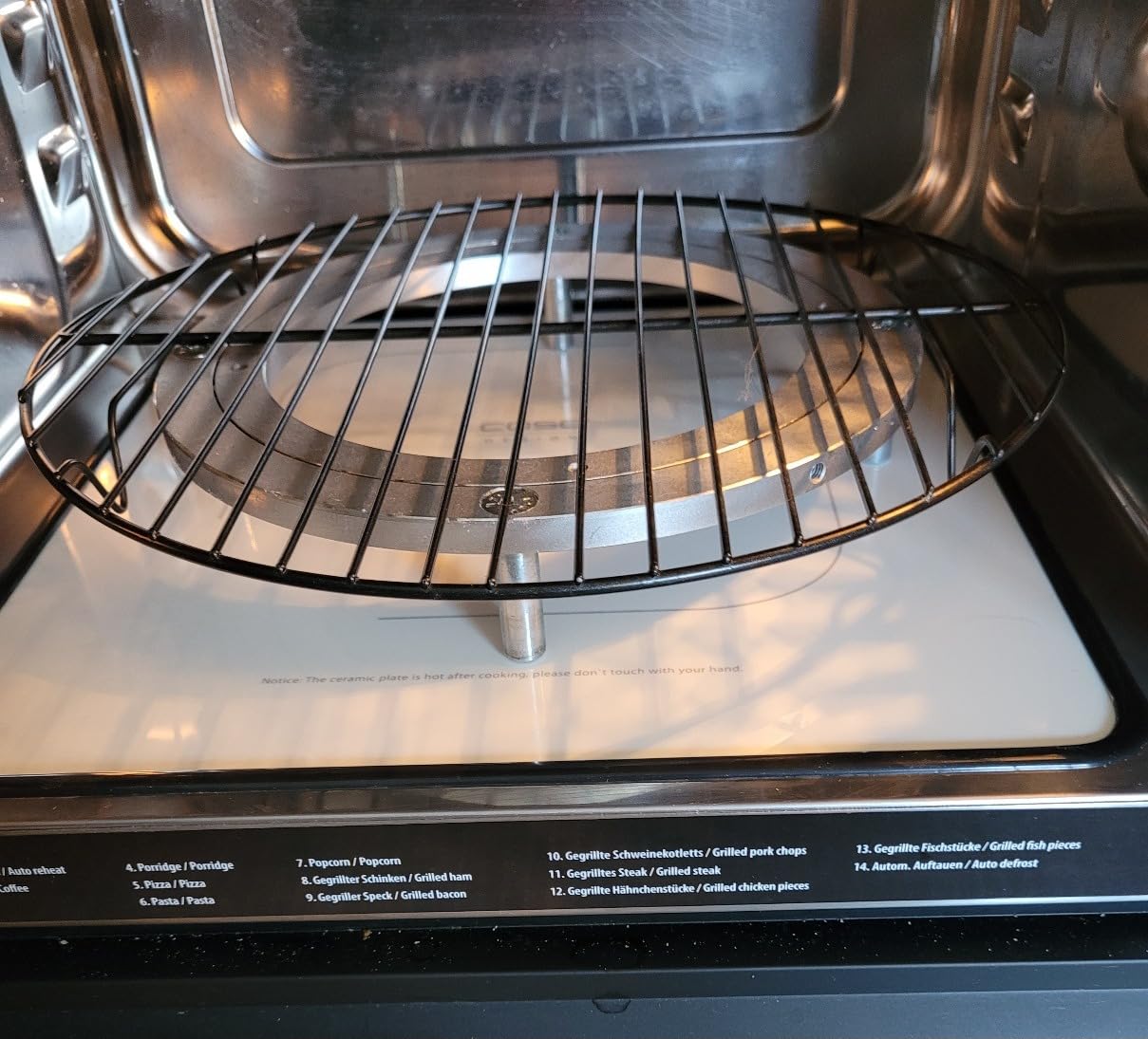 Caso MIG25 Ceramic Mikrowelle mit Grill 25 L 900 Watt