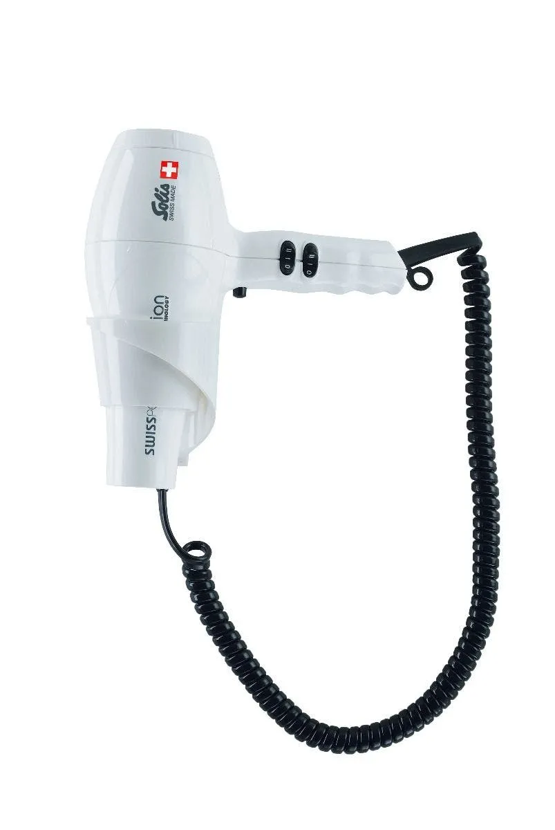 Solis Swiss Perfection Haartrockner Föhn Weiss mit Wandhalterung