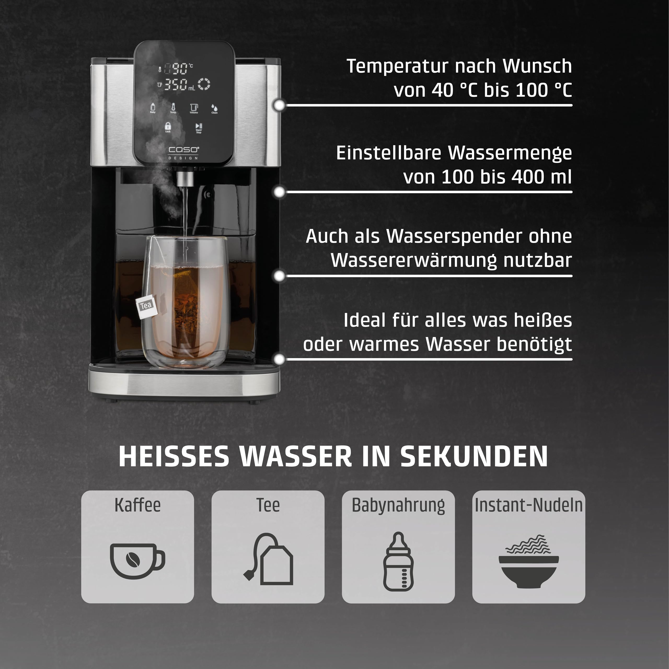 Caso HW 1660 Heißwasserspender 4 l 2600 W