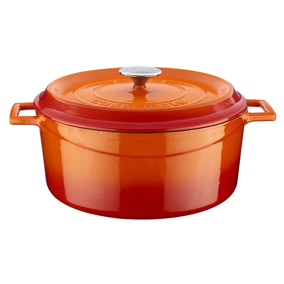 Lava Signature Mehrzweck-Topf 36x29cm Orange Gusseisen