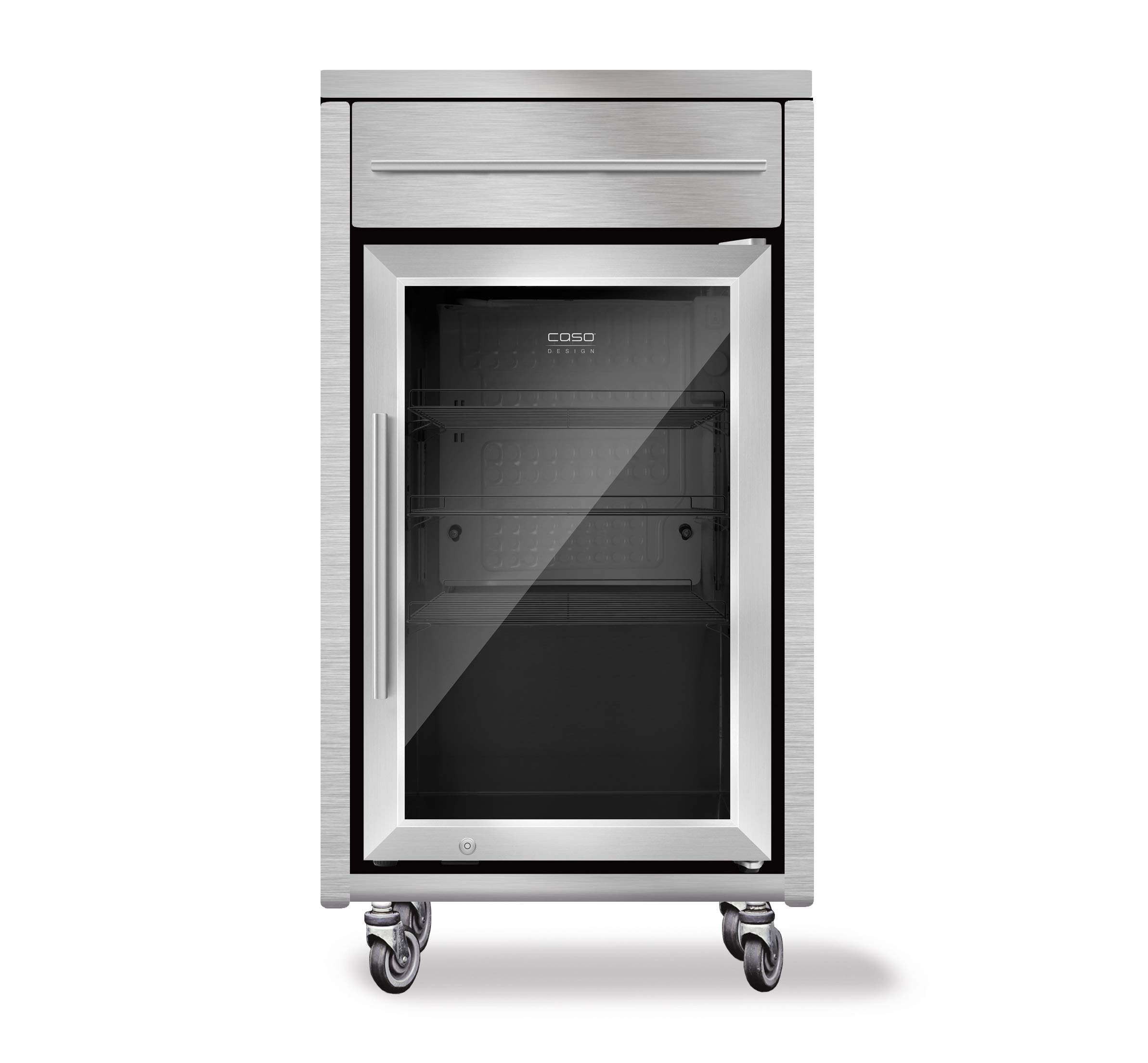 CASO Counter & Cool Rollwagen Edelstahl 63 Liter 0-10°C