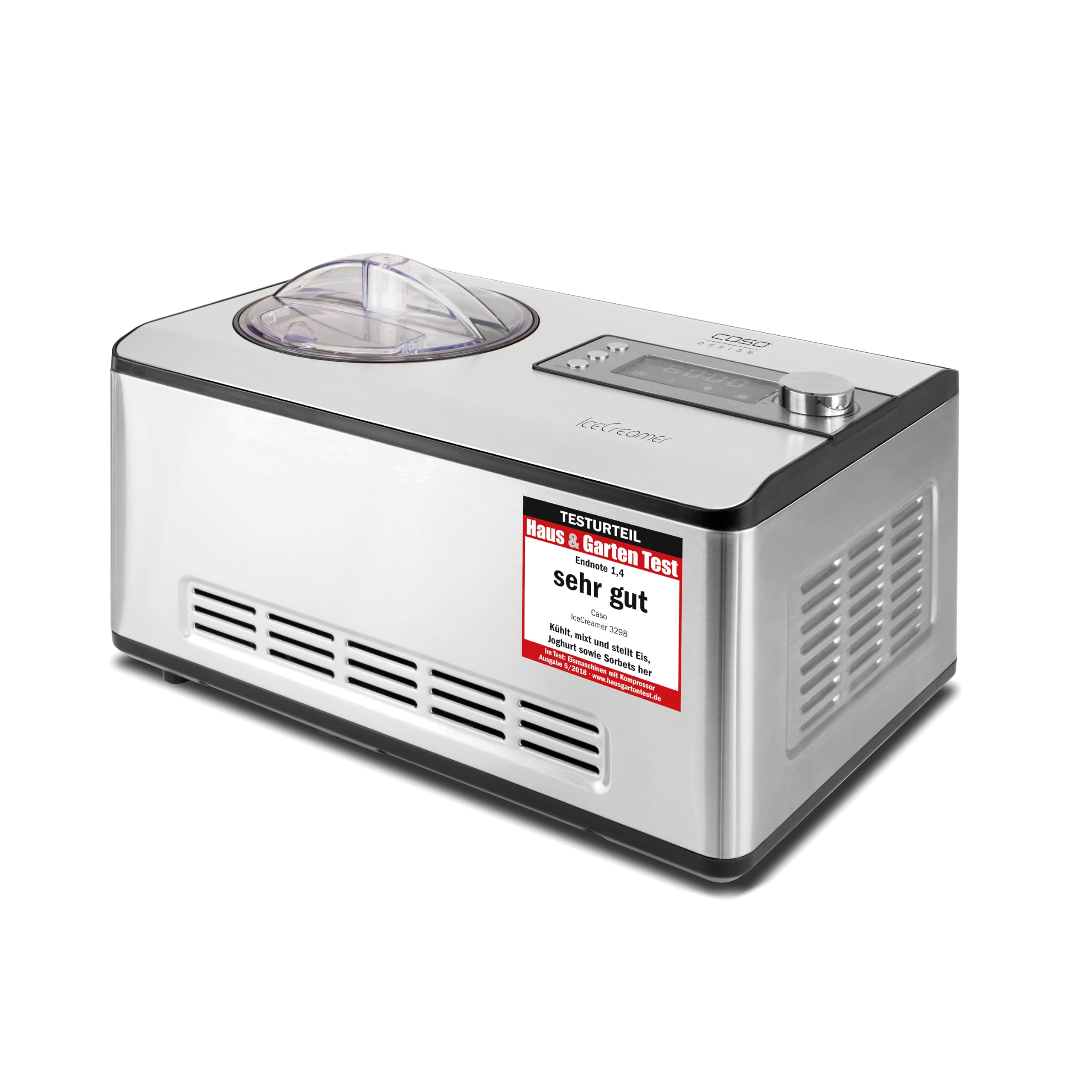 CASO IceCreamer Eismaschine 2in1 2 Liter Kompressor
