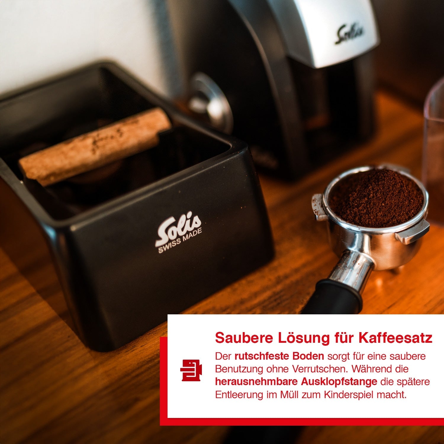 Solis Barista Perfetta Plus Ausklopfschale Espresso Zubehör