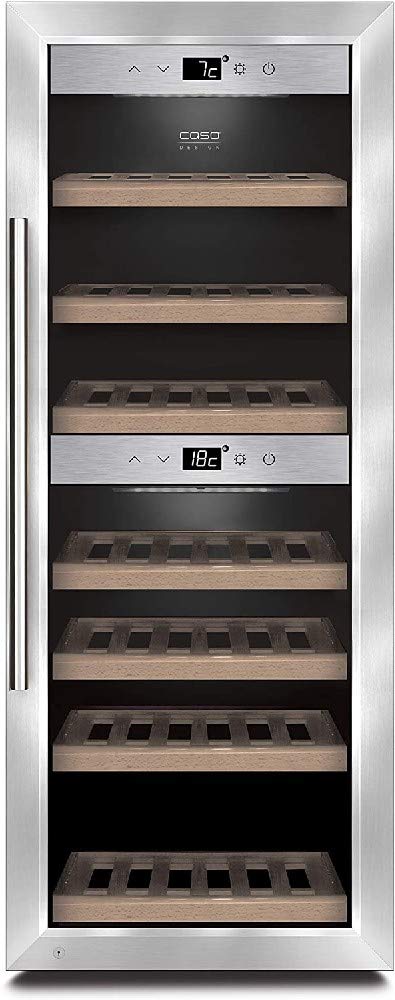CASO WineComfort 38 Weinkühlschrank 38 Flaschen Edelstahl