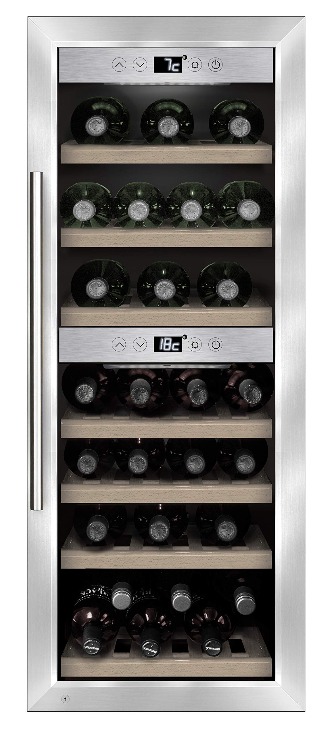 CASO WineComfort 38 Weinkühlschrank 38 Flaschen Edelstahl