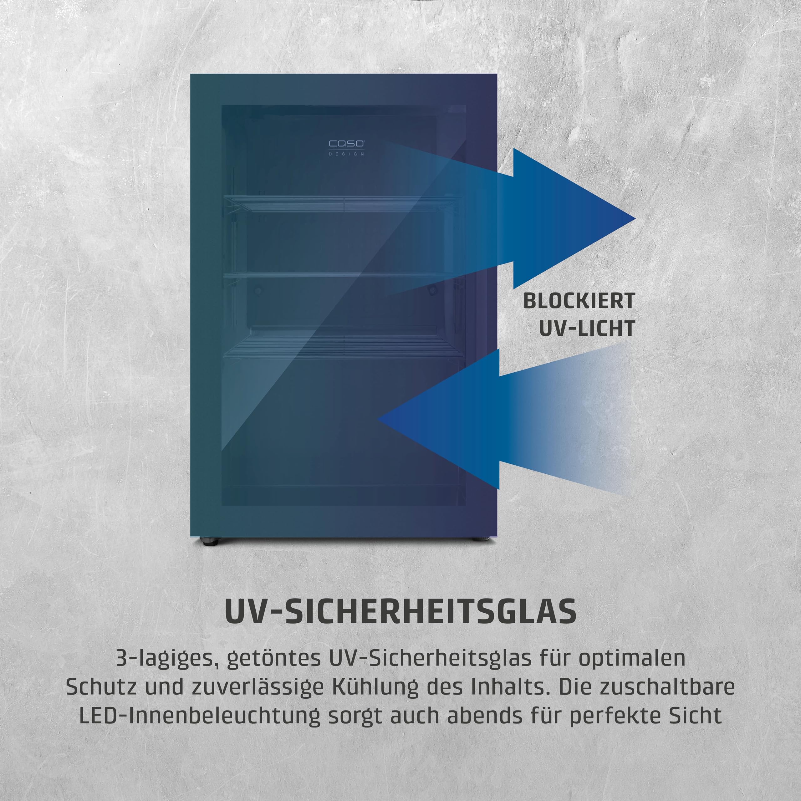 Caso BBQ Cooler S-L Getränkekühlschrank 63 L schwarz