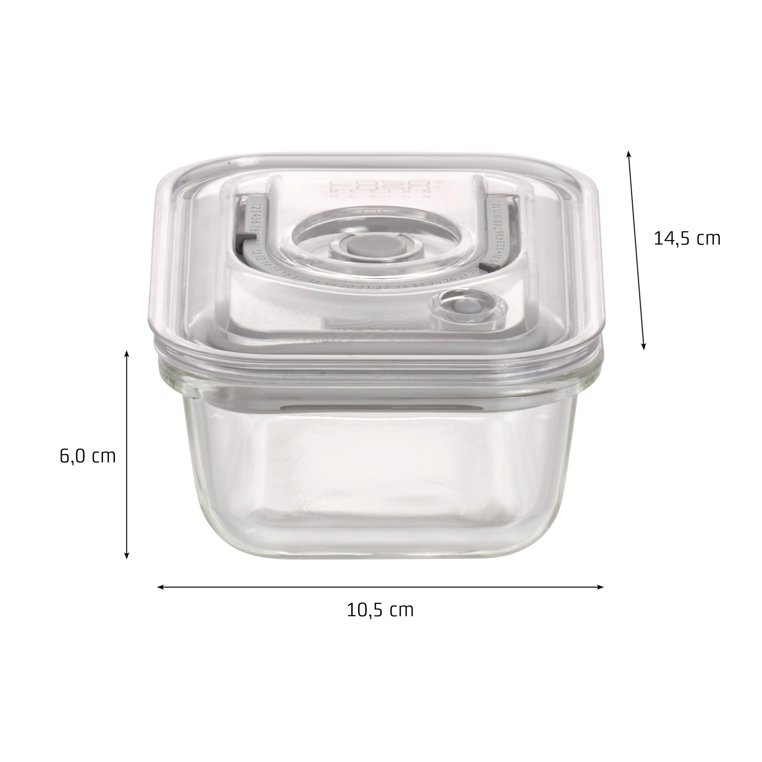 Caso VacuBoxx E-Set Vakuumbehälter Glas 4tlg mit Pumpe