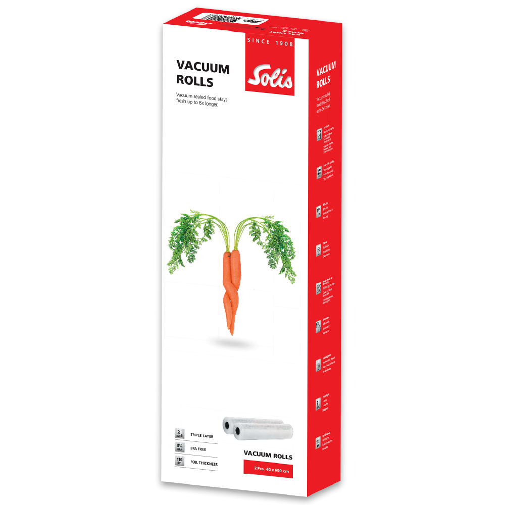 Solis Vac Prestige Vakuumierfolien 40x600 cm 2 Rollen