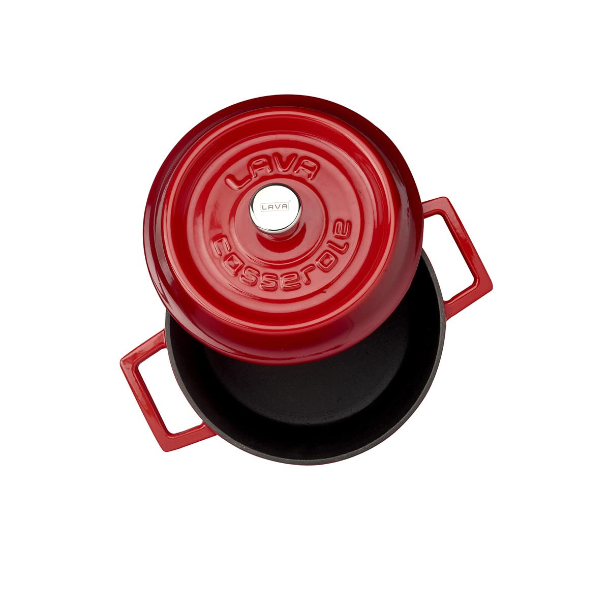 Lava Signature Series LVYTC20K2R Bräter 20 cm 2,6 L Rot-Schwarz