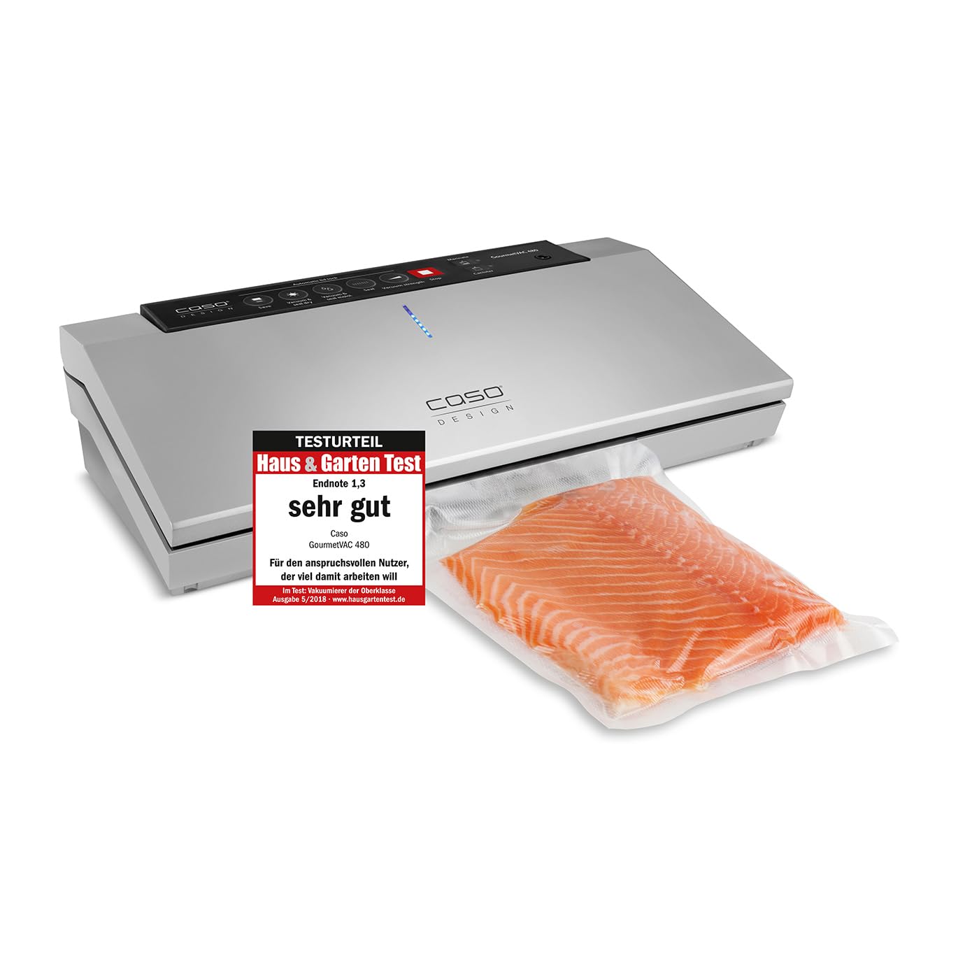 Caso GourmetVAC 480 Vakuumierer 30 cm Doppelnaht Beutel