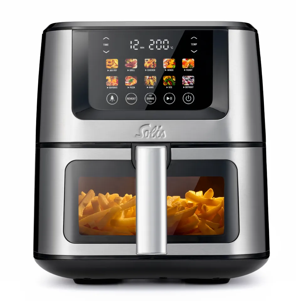 Solis Air Fry & Dry XL Heißluftfritteuse Silber 7,5 L